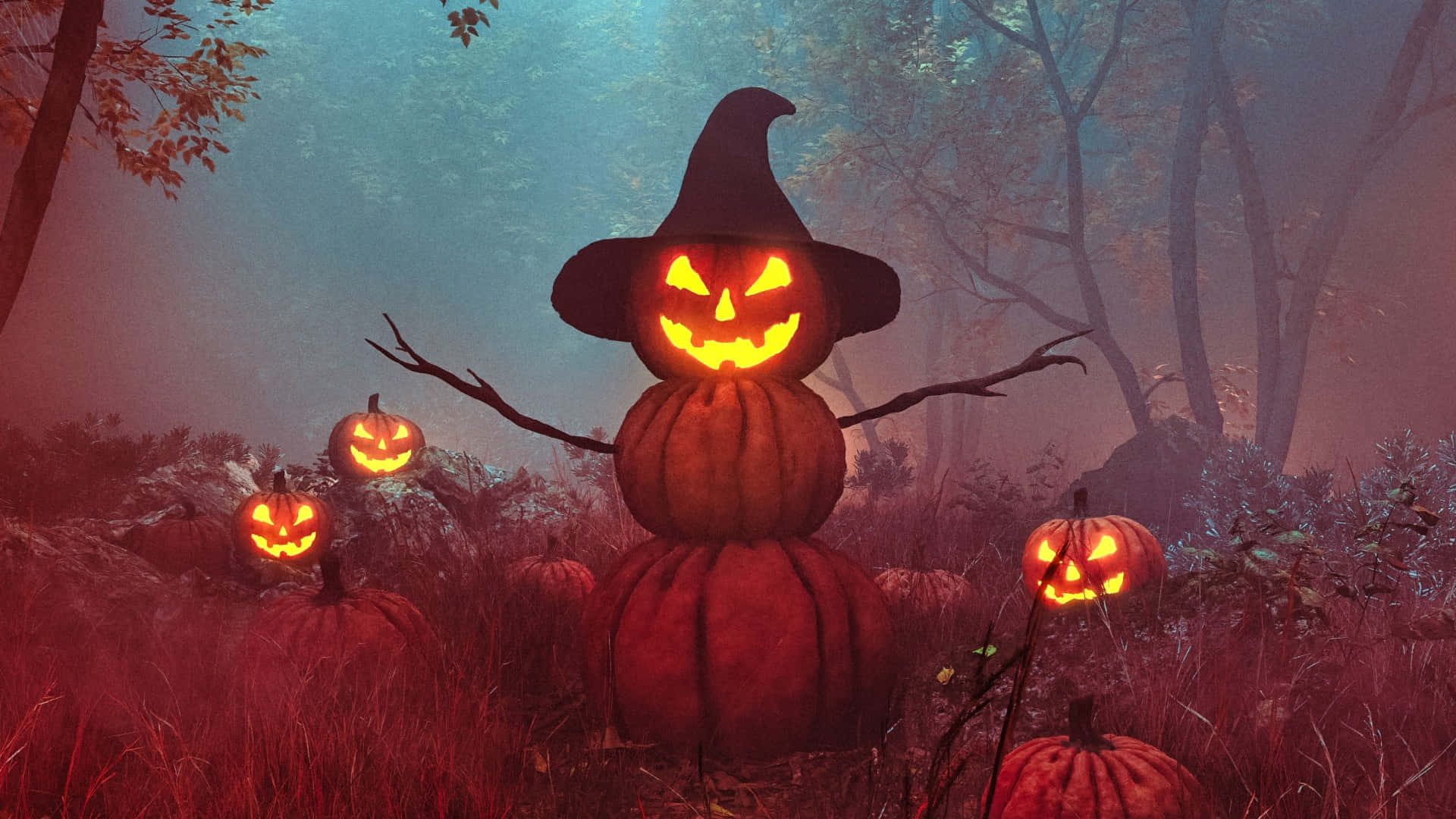 Download Evil Pumpkin Scarecrow
