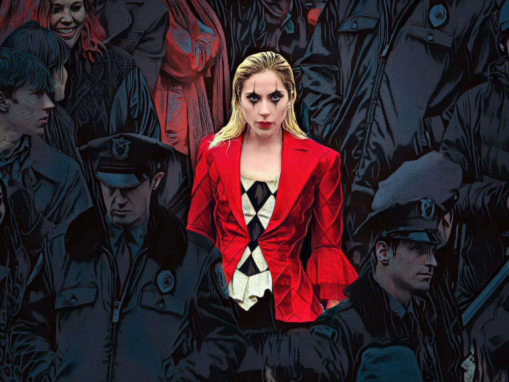 Wallpaper lady gaga, joker's cosplay