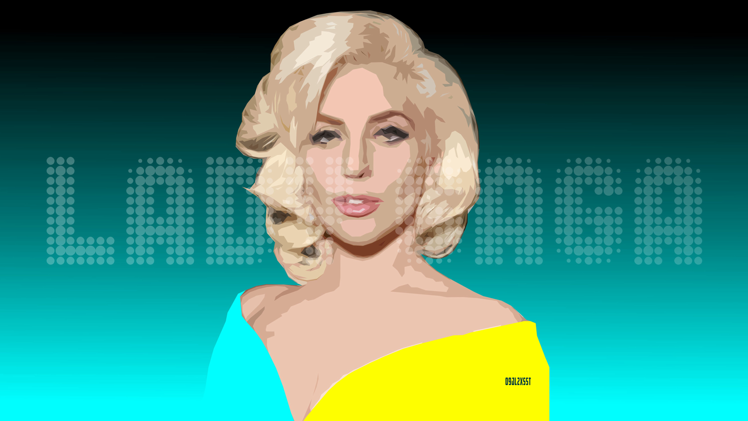 Lady Gaga. Desktop wallpaper. 2560x1440