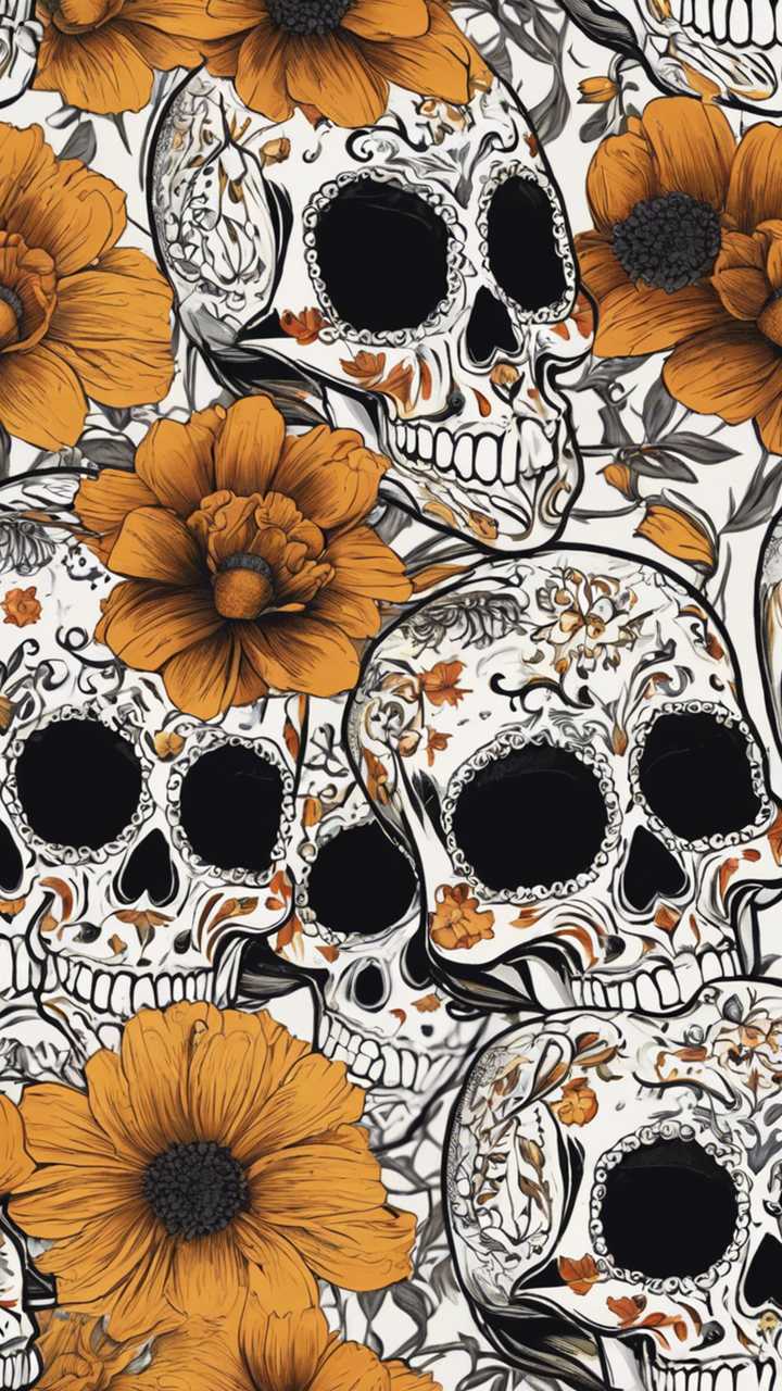 black marigold in Mexican folk art