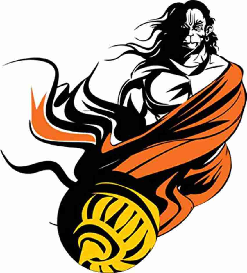 Decor hubb 55 cm Hanuman wall stickers