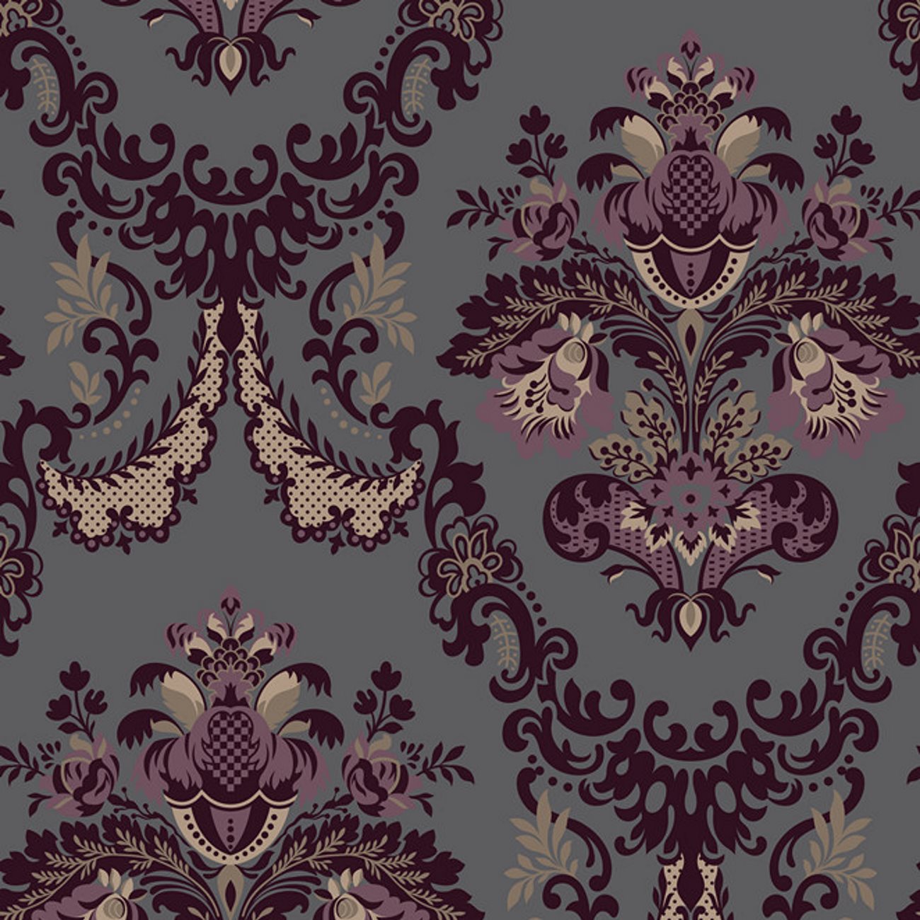 Damask Wallpaper. Traditional
