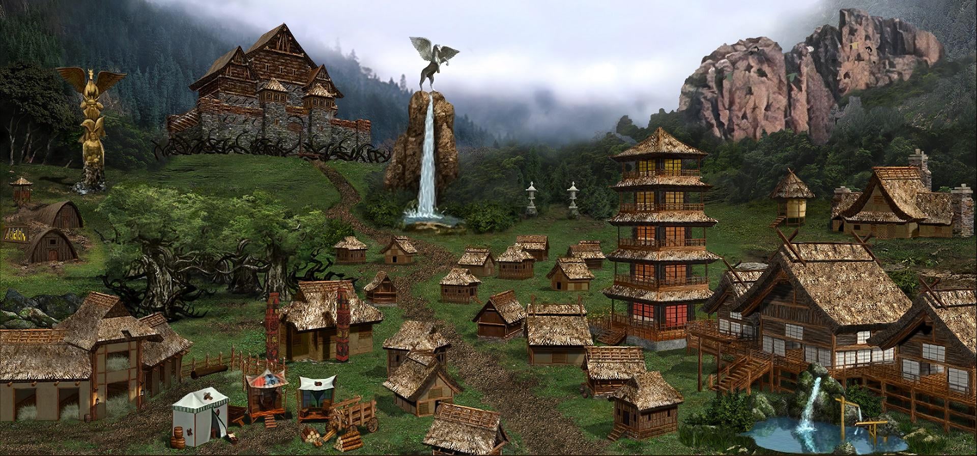 Animated Towns HOMM 3 in Wallpaper