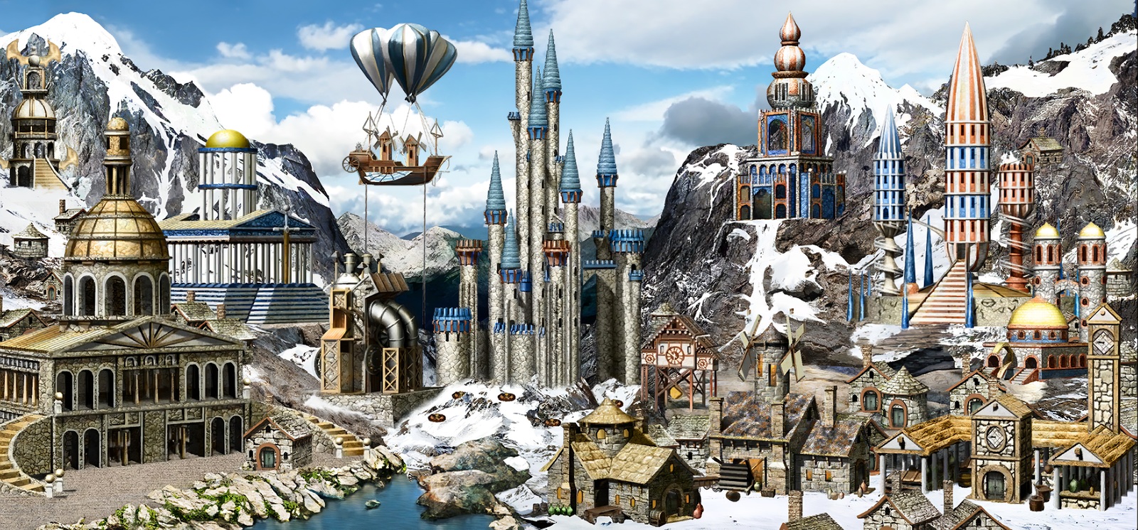 HOMM3 towns HD wallpaper