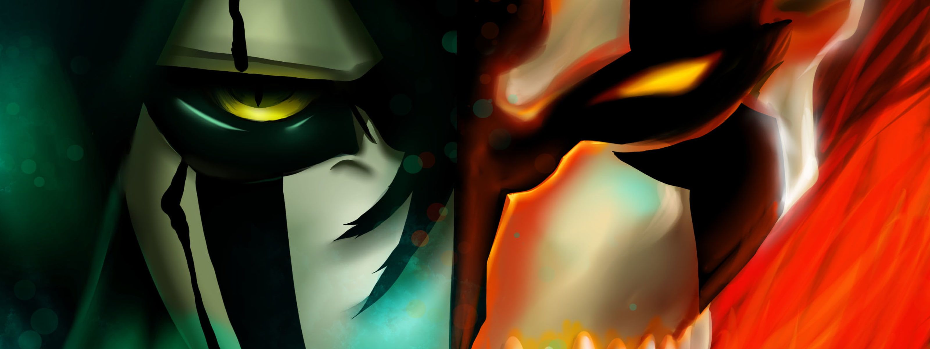 HD wallpaper: anime, dual, monitor