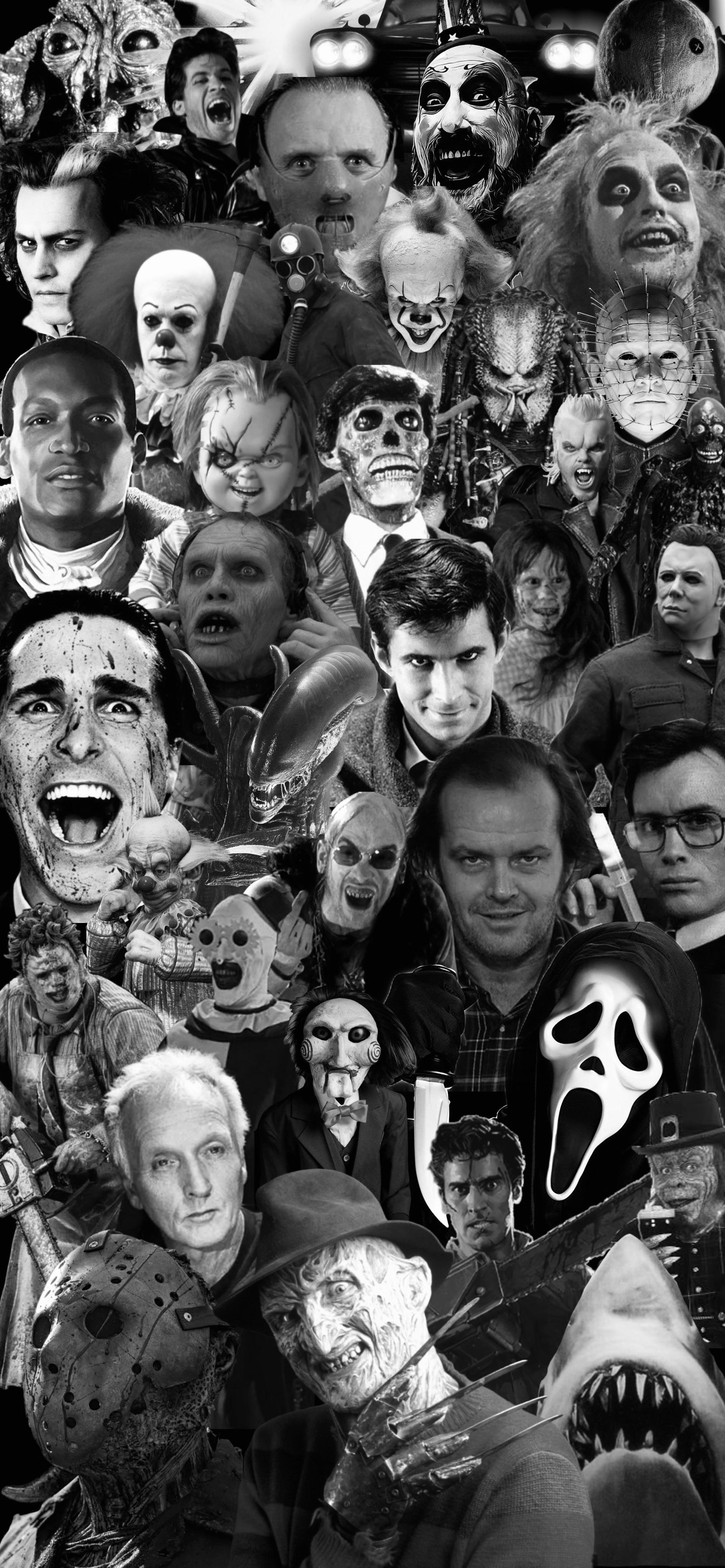 Decided to make a horror themed wallpaper to celebrate Halloween