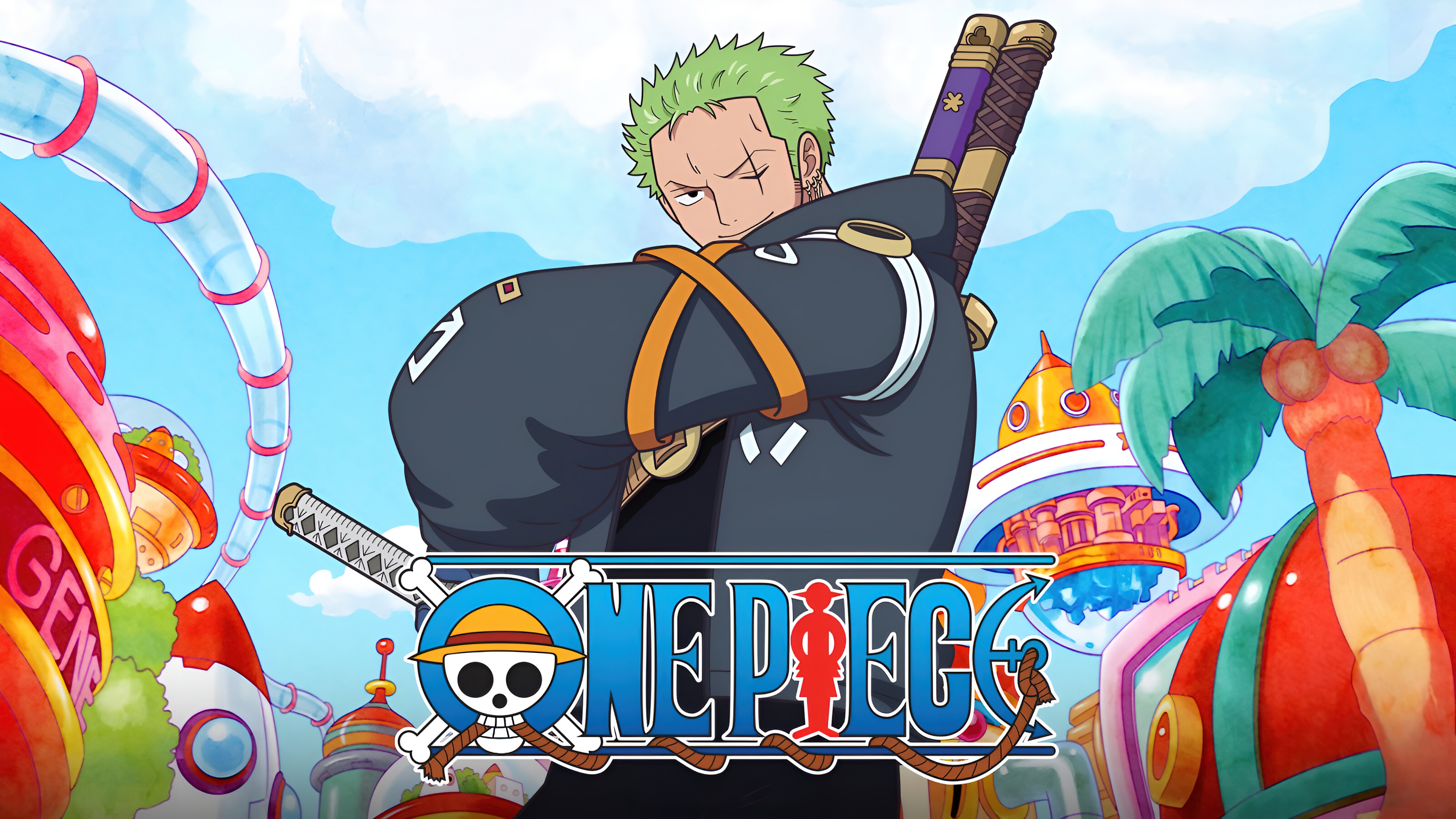 Egghead Roronoa Zoro One Piece 5K Wallpaper