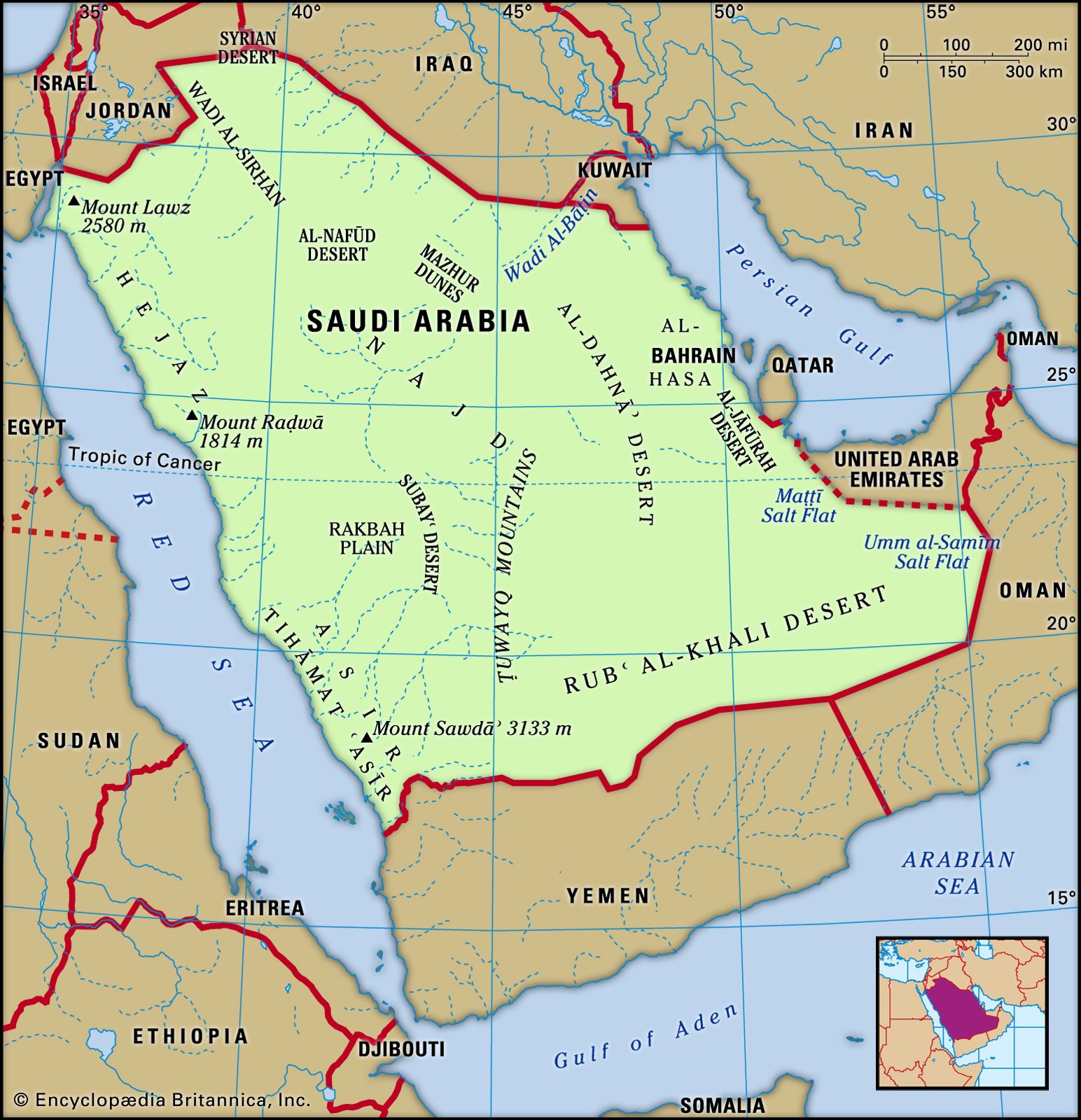 Saudi Arabia. History, Map, Flag