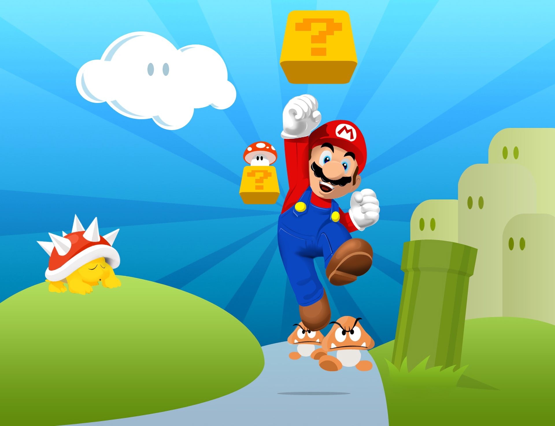 Super Mario Adventure HD Wallpaper