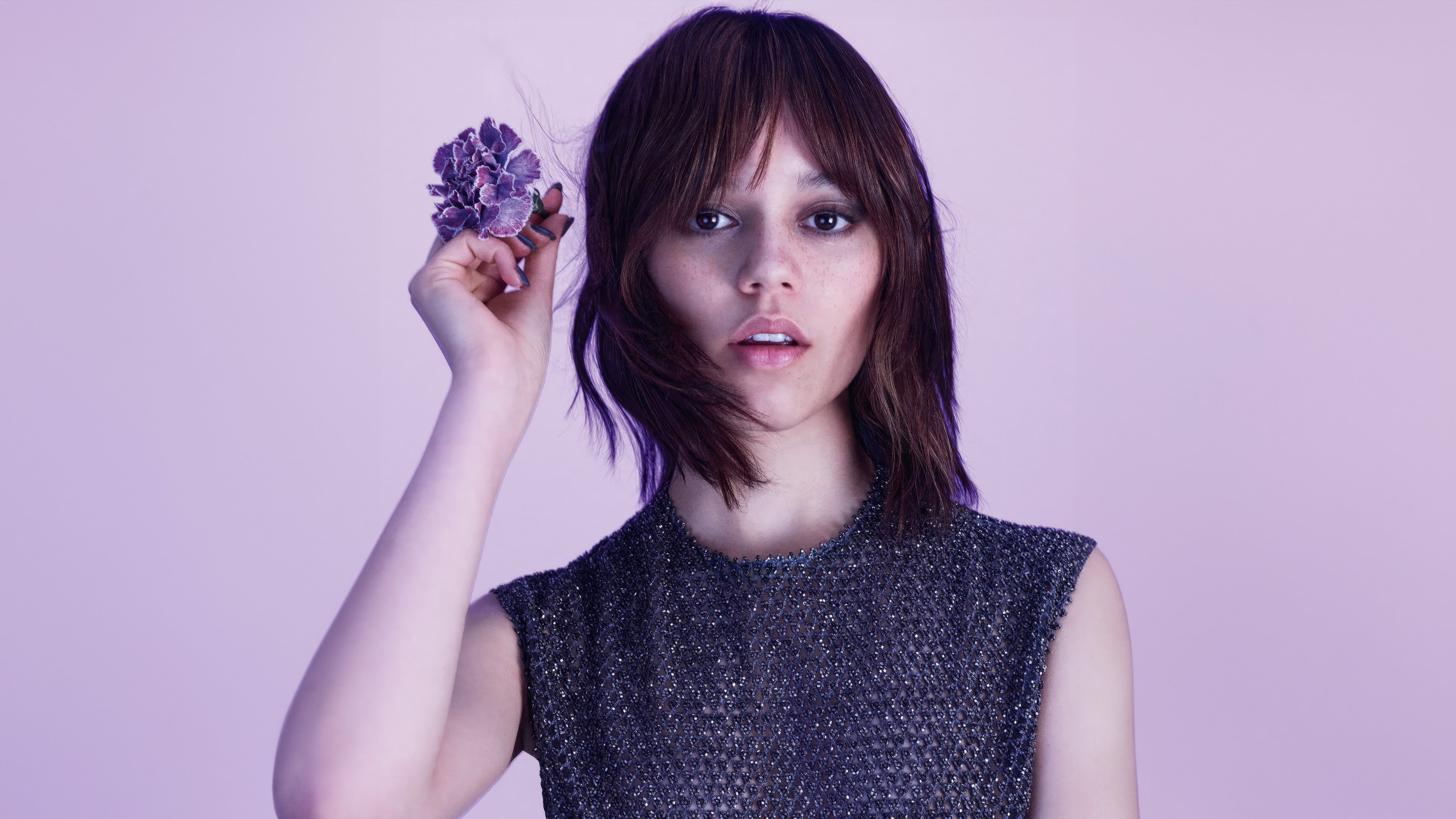 Jenna Ortega Wallpaper 4K, Aesthetic