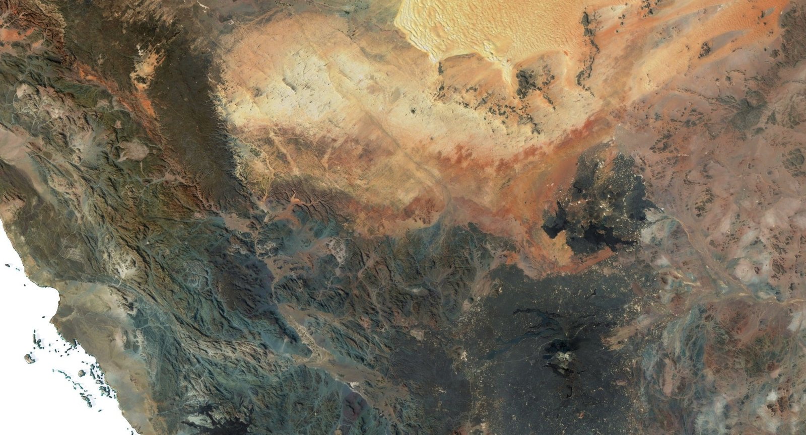 Saudi Arabia 3D Model Terrain Map