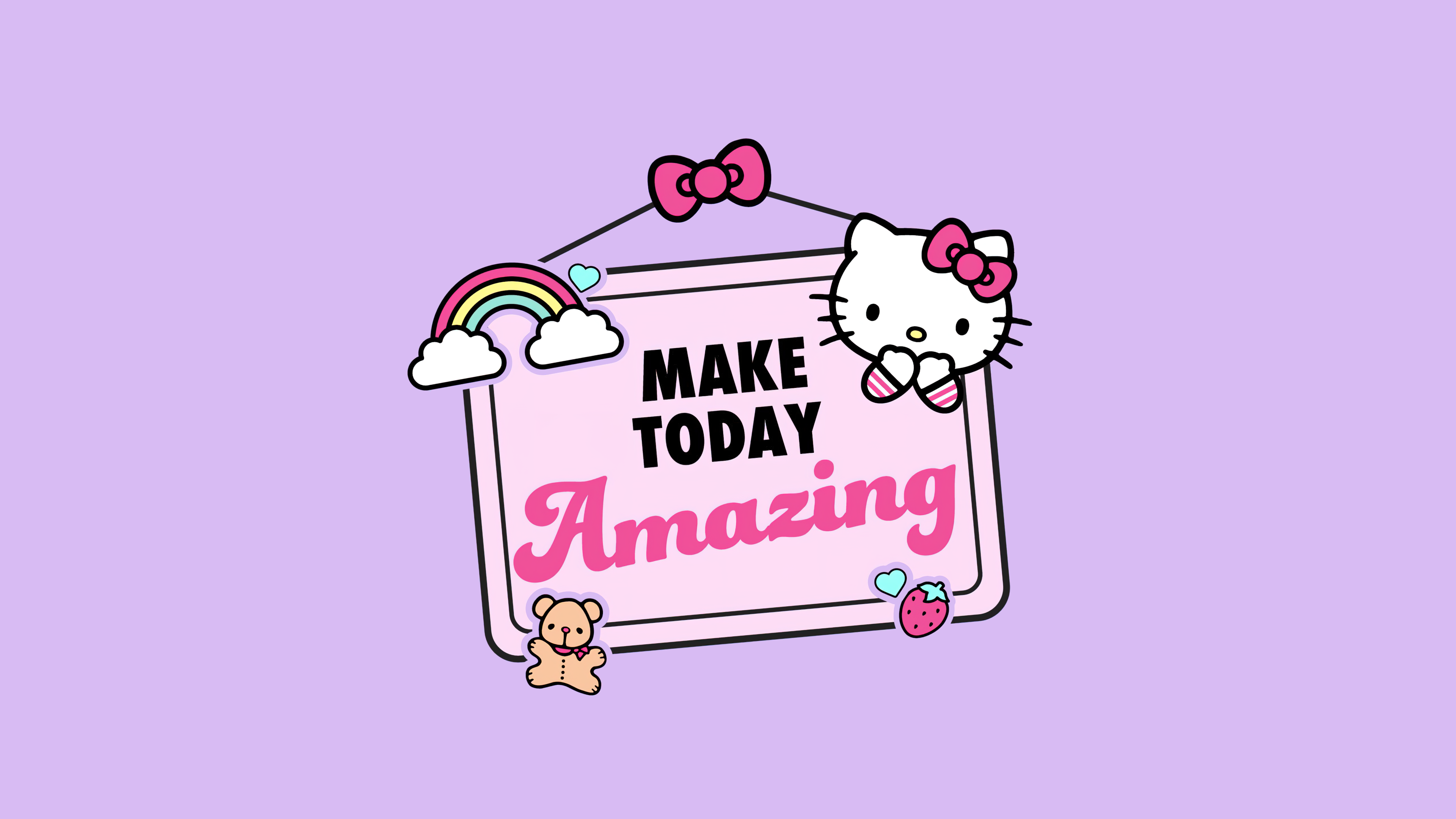 Wallpaper 4K, Hello kitty quotes