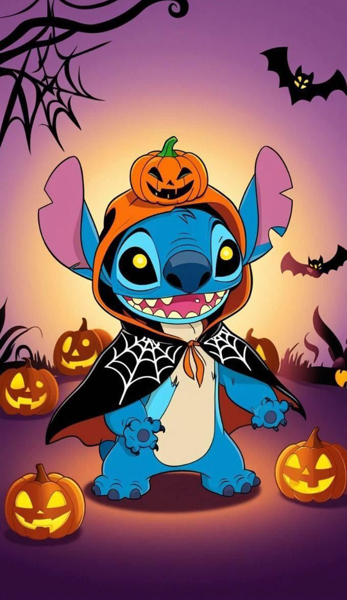 Stitch Halloween HD Wallpaper