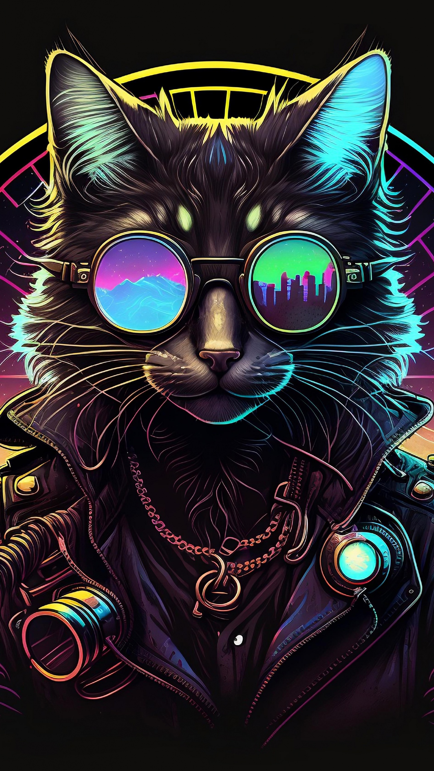 Cat Wallpaper 4K, Midjourney, AI art