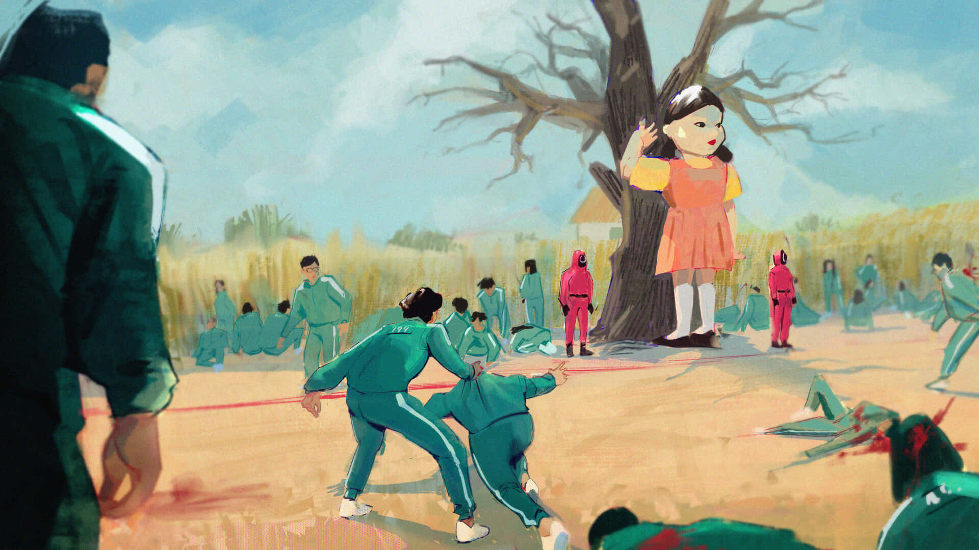 Green Light Background Digital Art