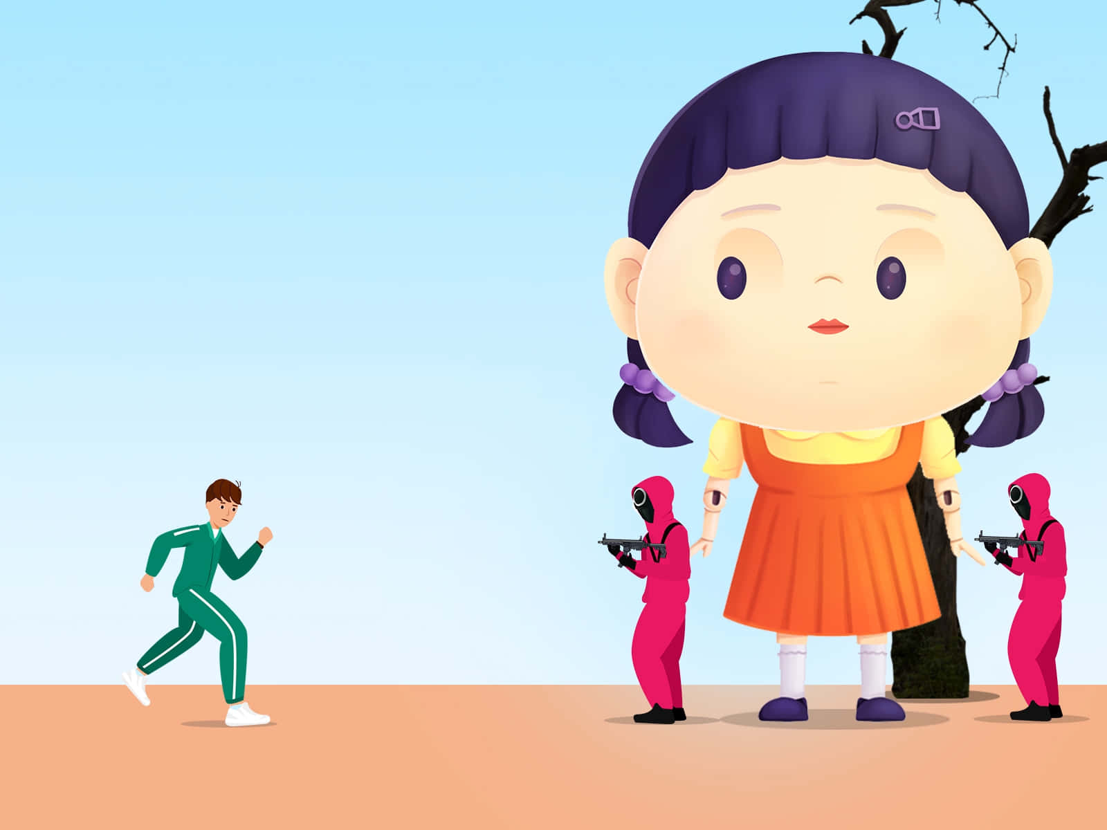 Red Light Green Light Scene