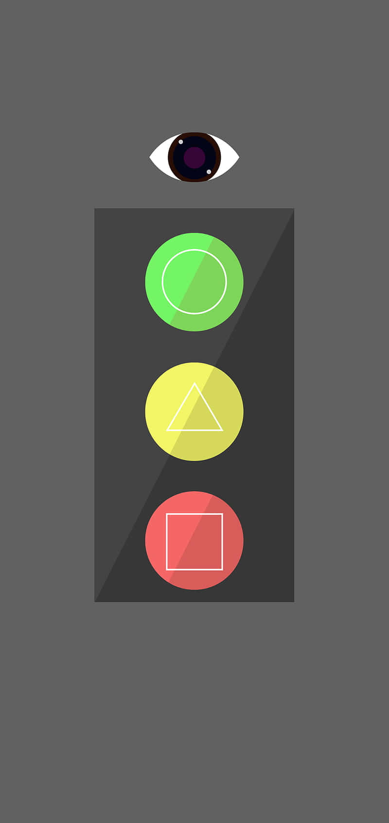 Green Eye And A Yellow Eye