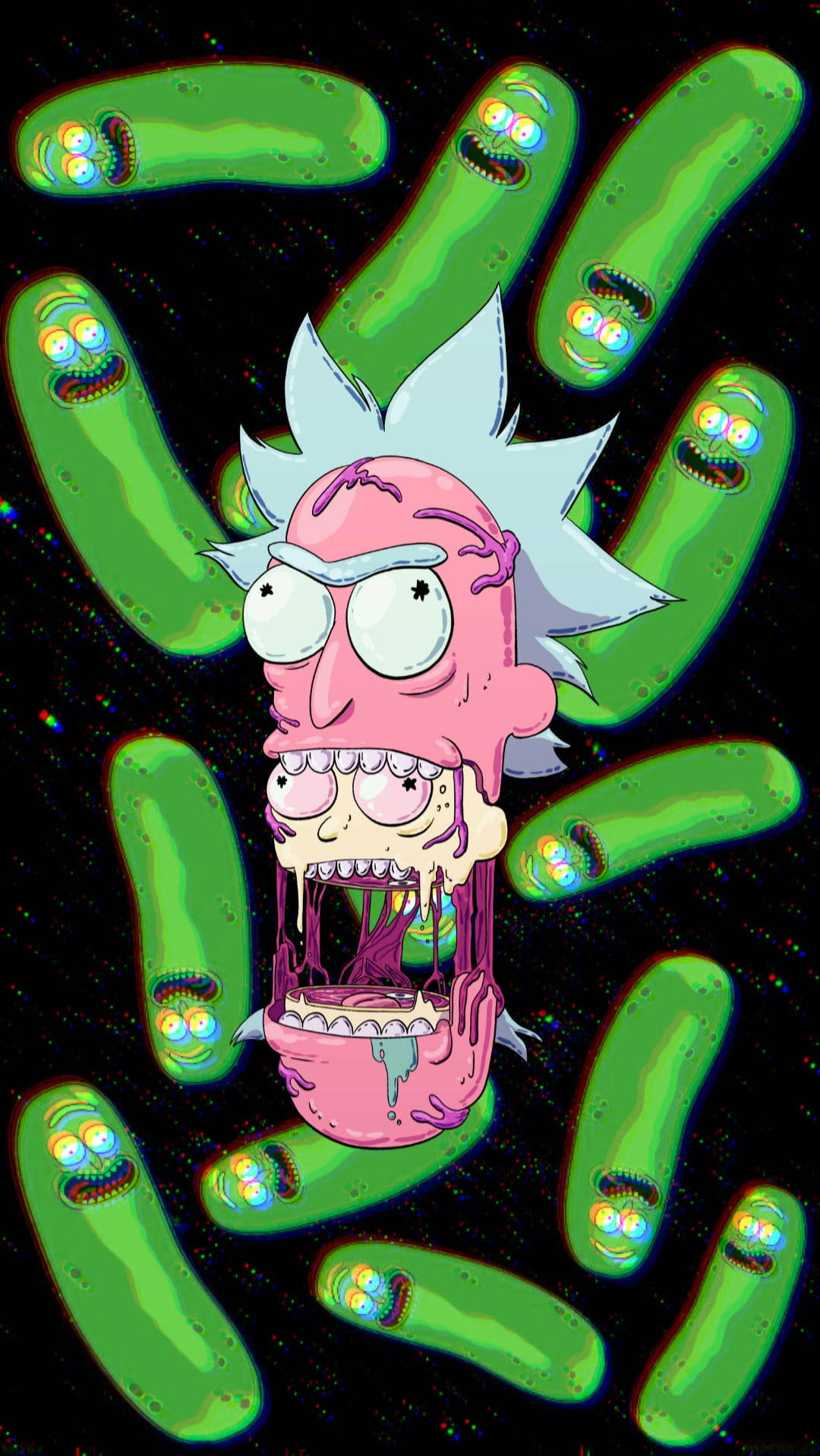 Morty Trippy Background Wallpaper