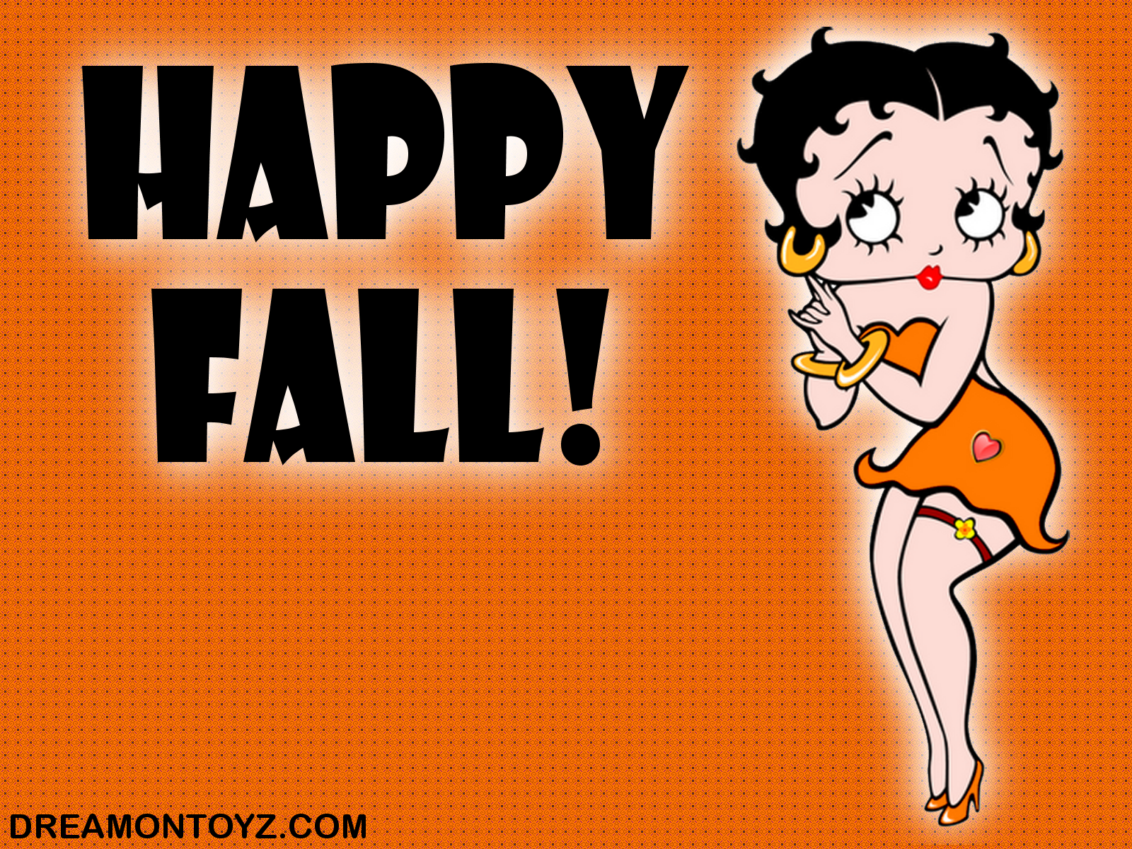 Betty Boop fall background and wallpaper