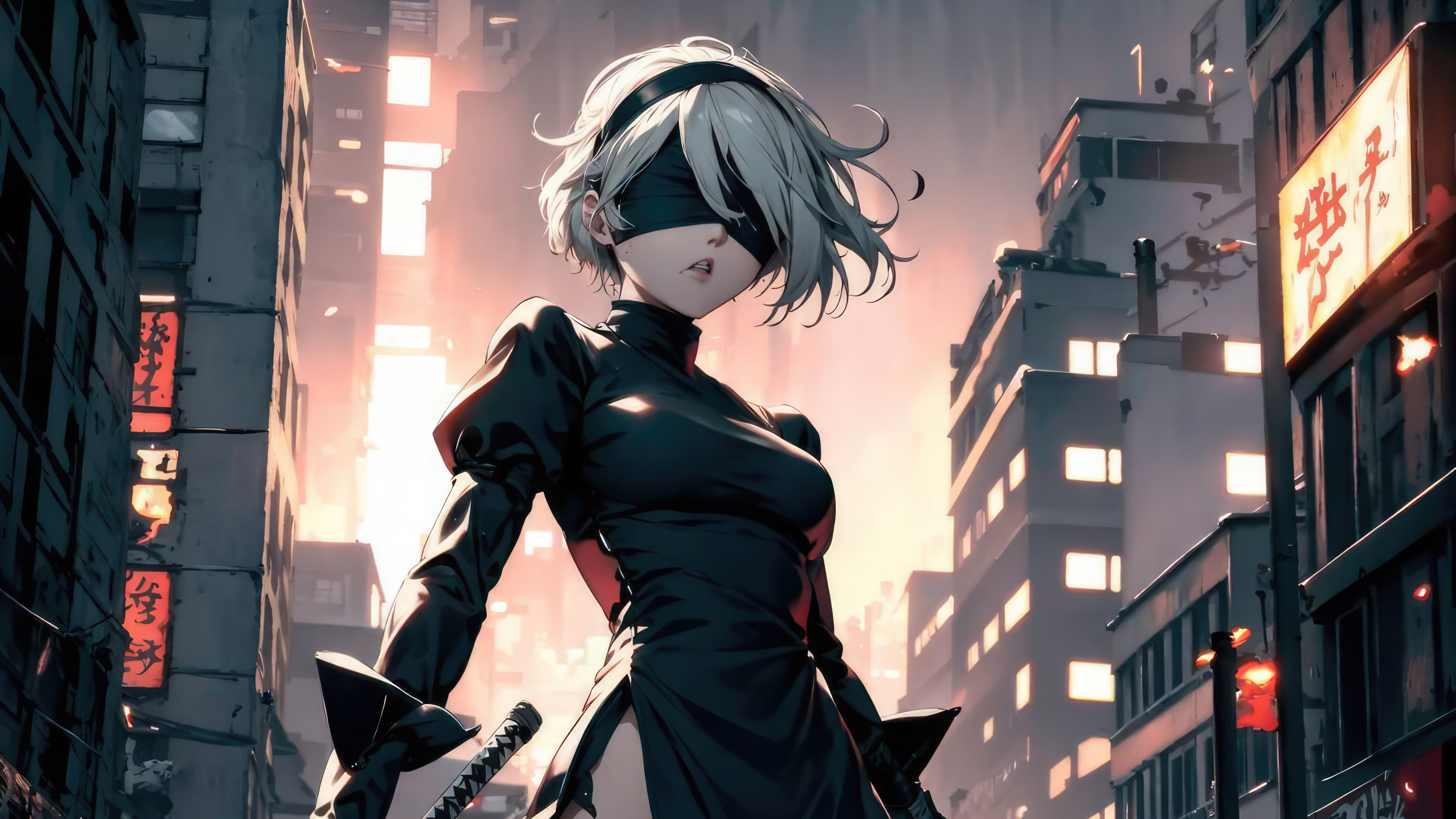 YoRHa 2B NieR Automata 4k Wallpaper, HD