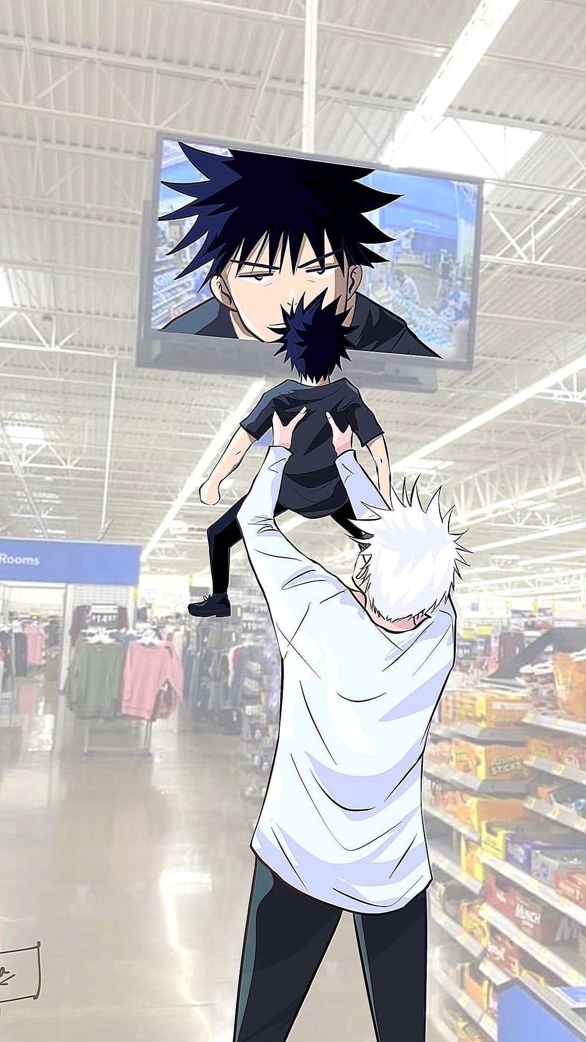 Pink sukuna wallpaper nobara megumi