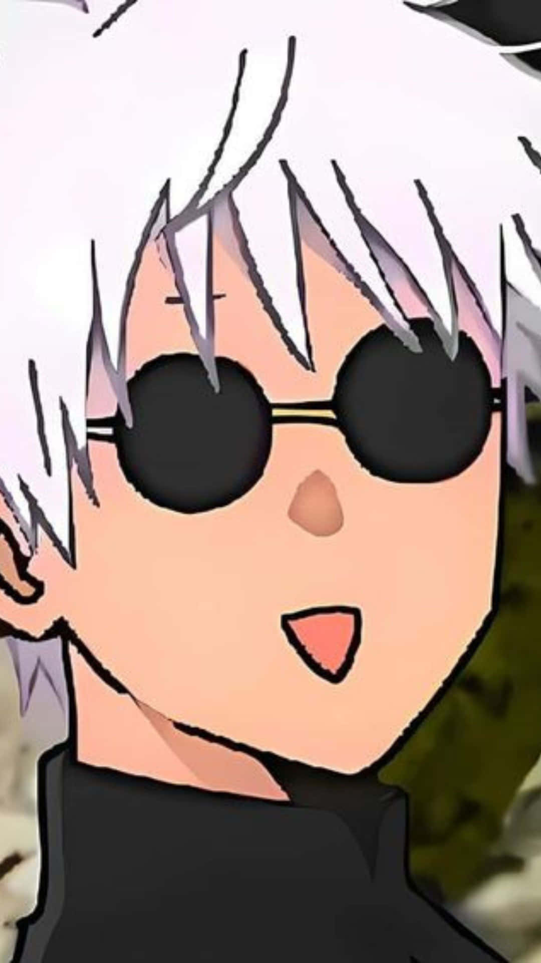 Gojo Funny Face Wallpaper