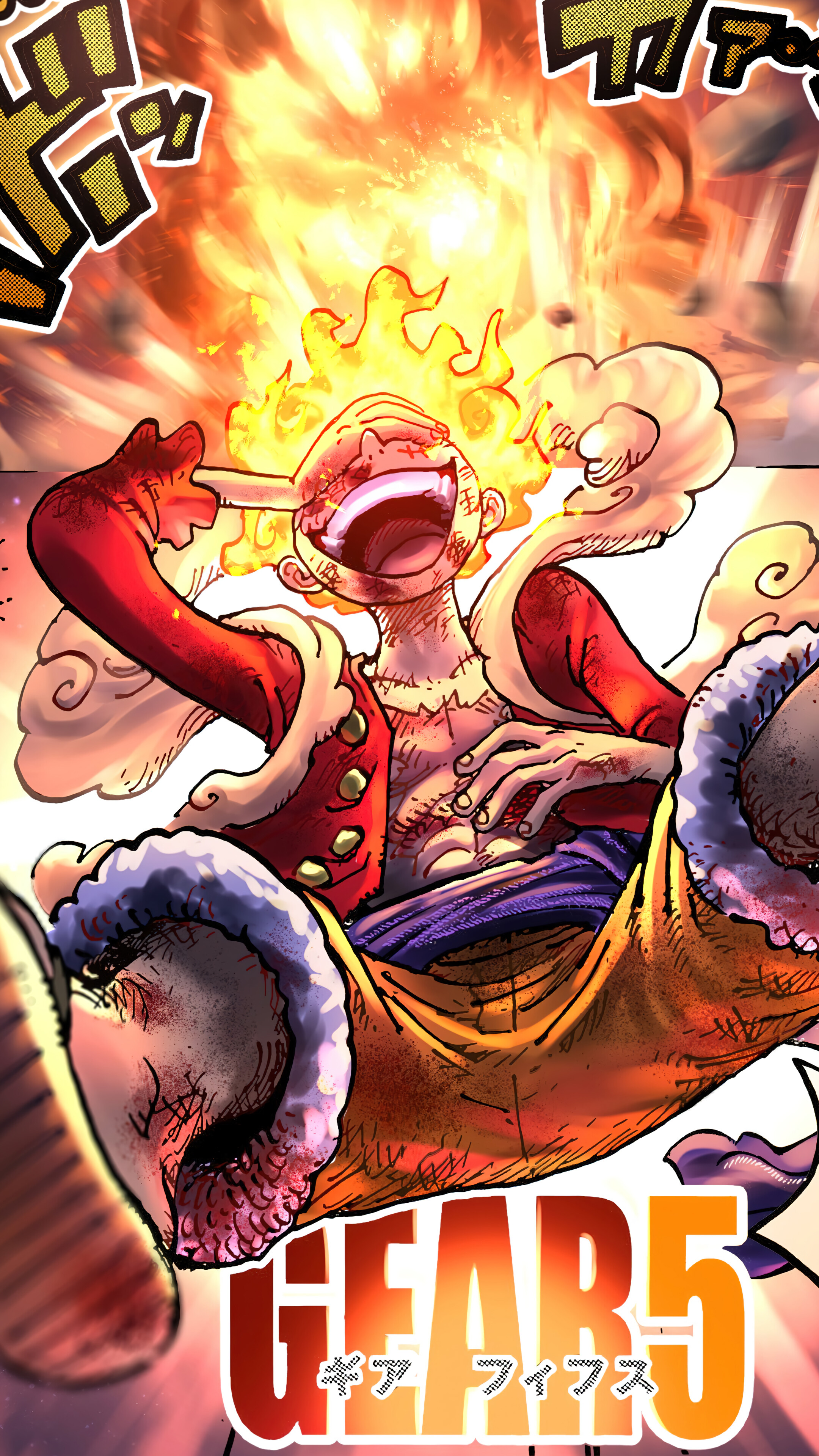 Luffy Sun God Nika (Gear 5) 4K
