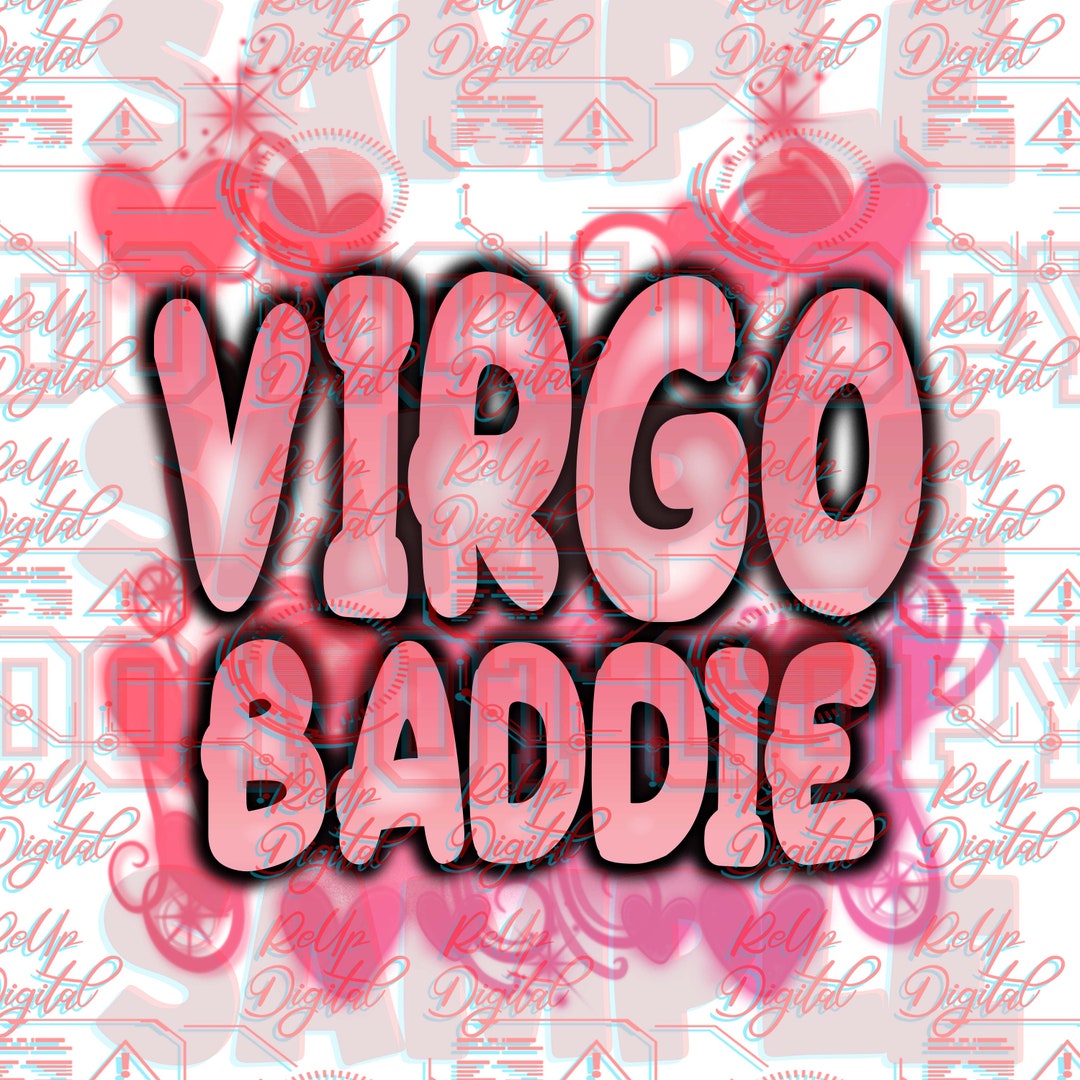 Virgo Baddie Airbrush Png Png Graffiti