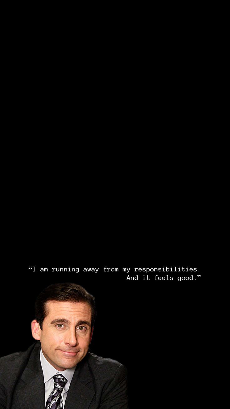 The Office Wallpaper Michael Serious Michael Scott Black White The