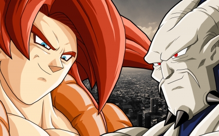 DBZ Saiyan 4 Gogeta vs. Omega