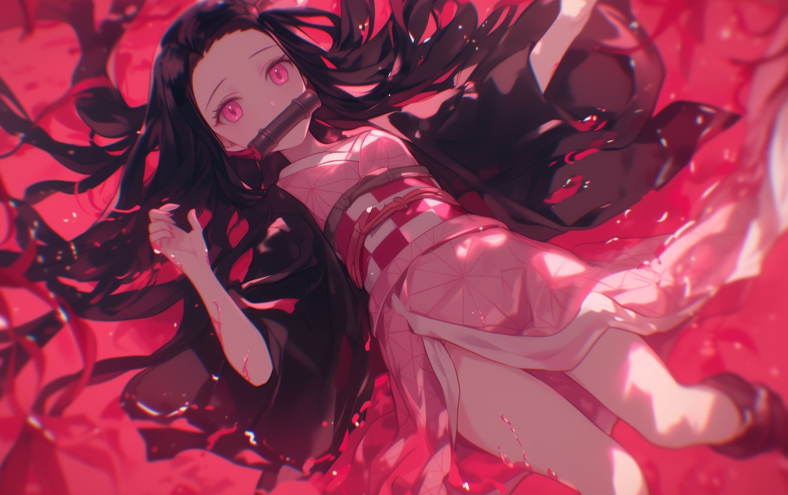 Wallpaper Nezuko Kamado, The blade