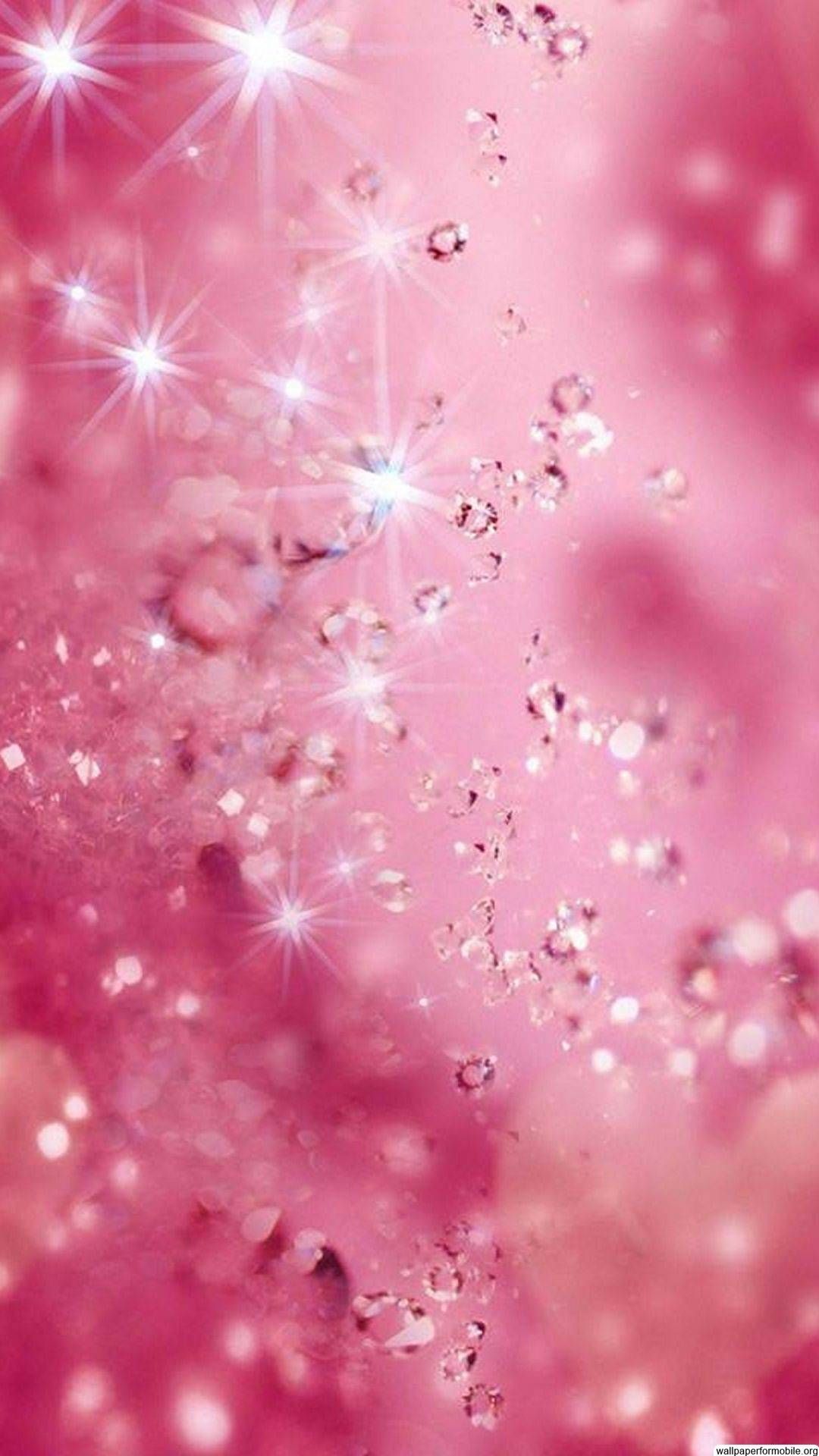 Pink Glitter iPhone Wallpaper