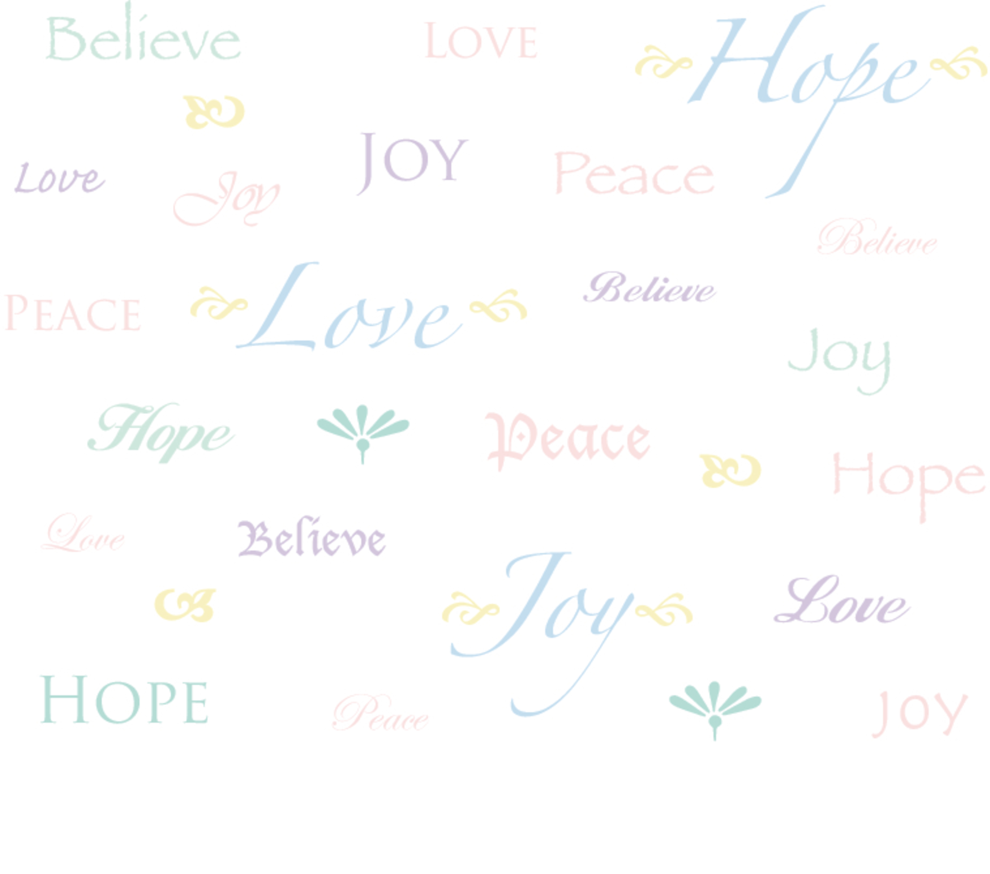 Words To Live By Multi Mural Wallpaper