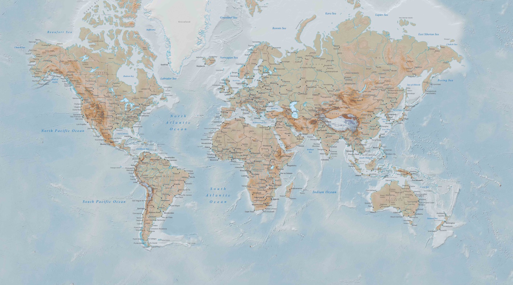 Detailed World Map 1