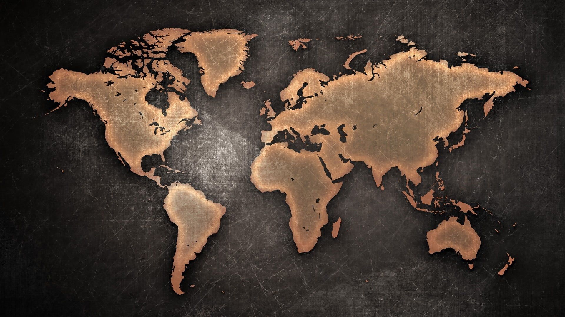 HD wallpaper: brown world map, indoors