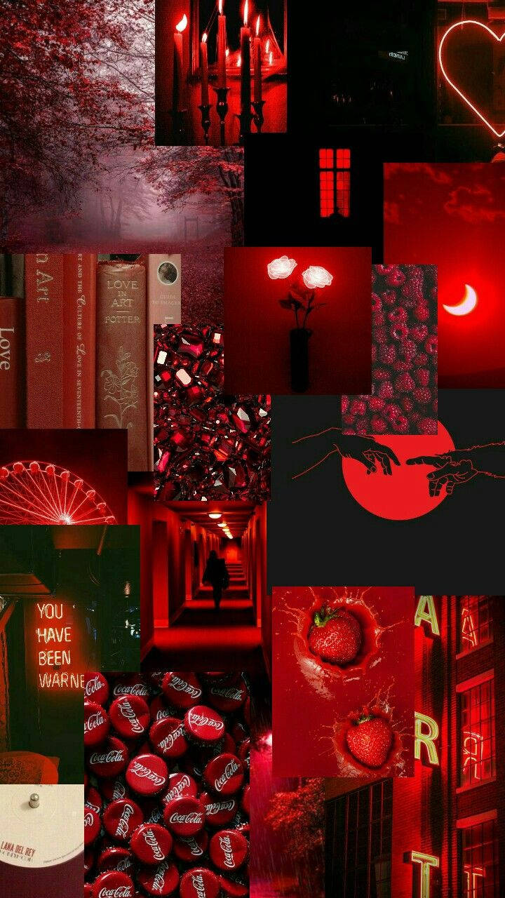 Download Cute Dark Red Night Aesthetic