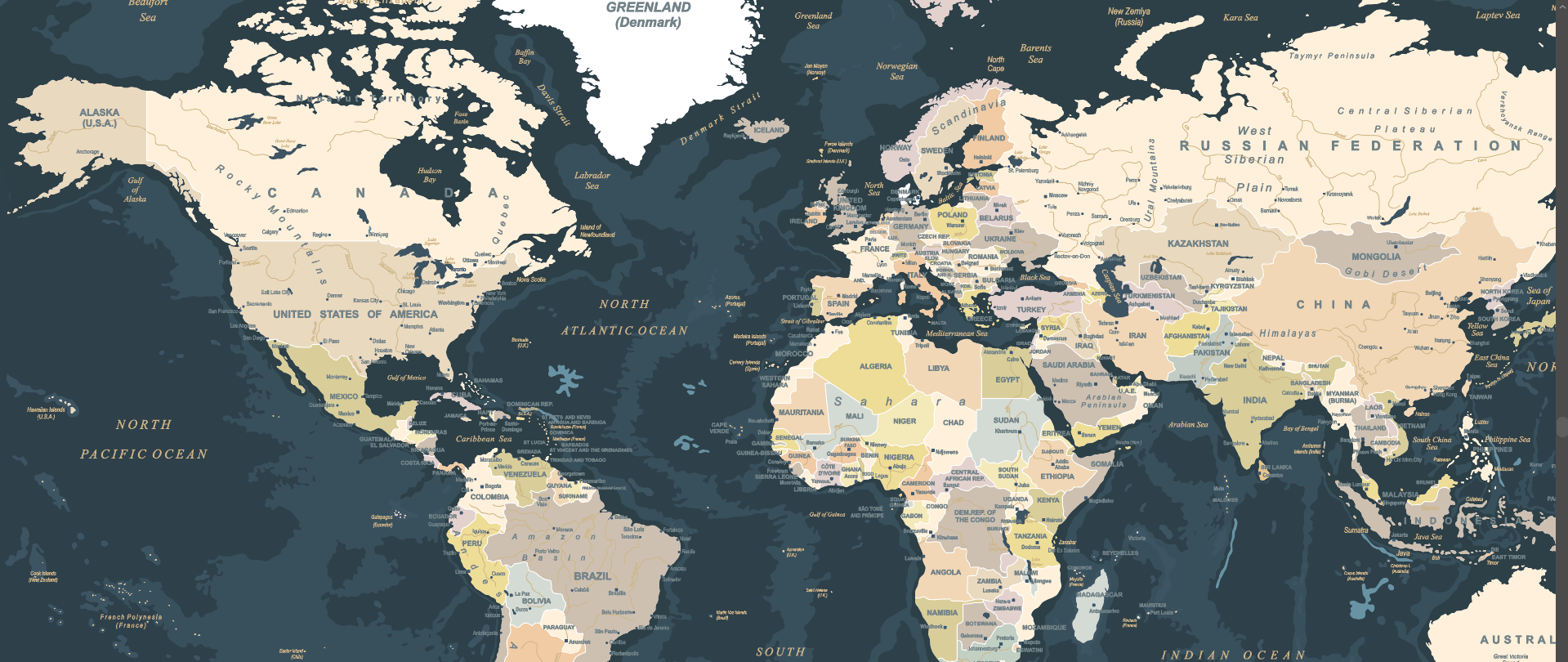 MURWALL: World Map