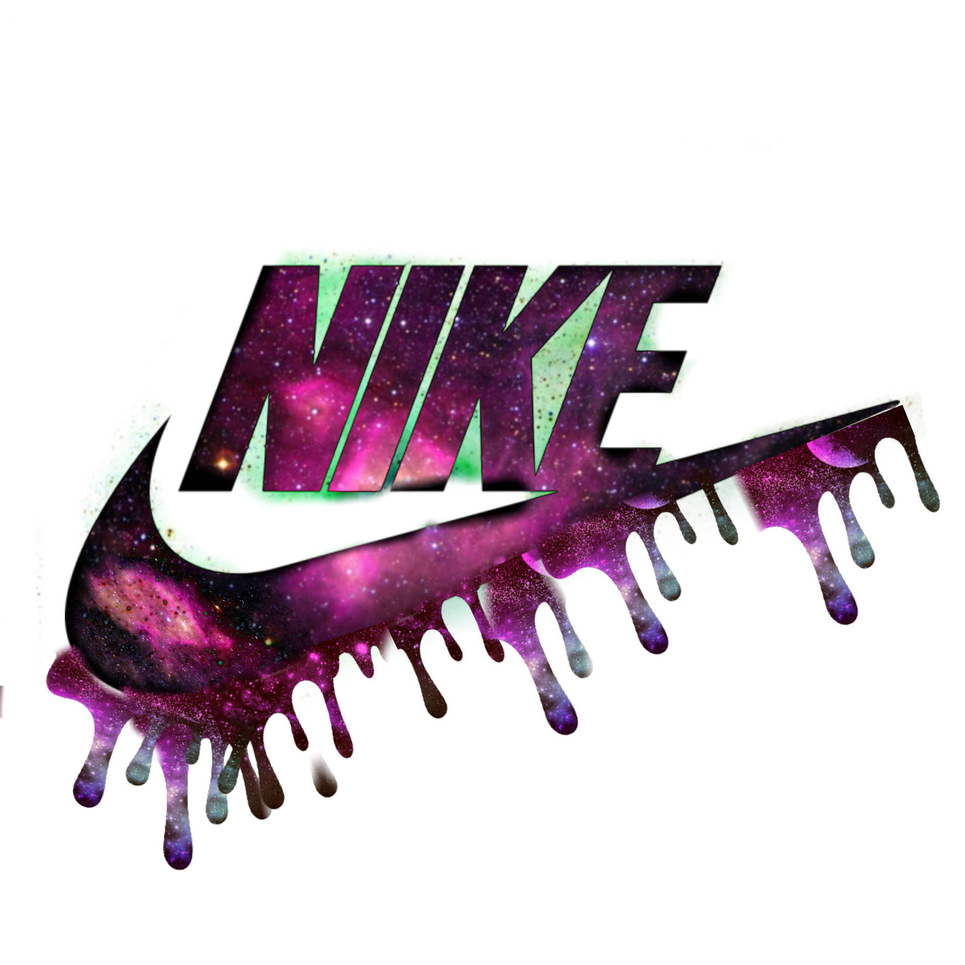 Download free Black Drippy Galaxy Nike