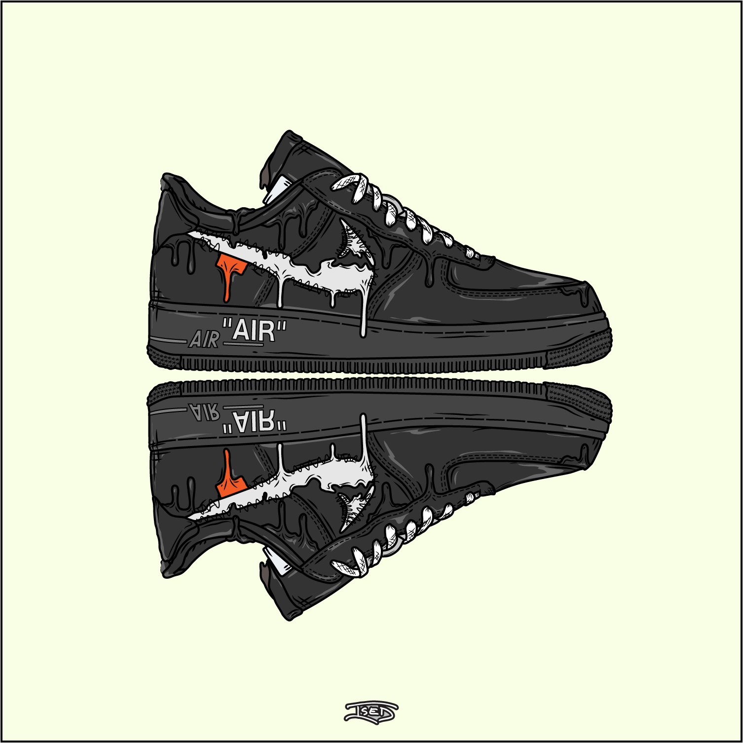 Dripping Off White X Nike Airforce 1 1