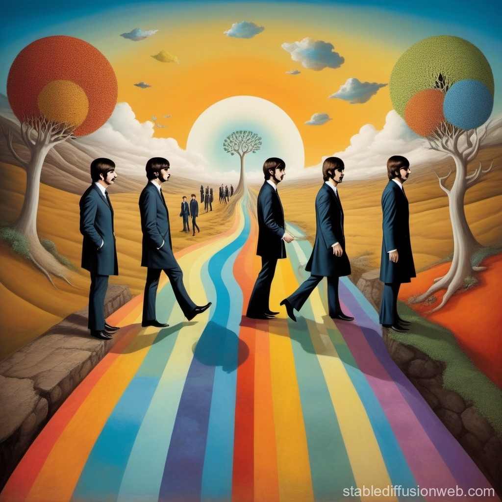 Beatles' Surreal Concert in Psychedelic