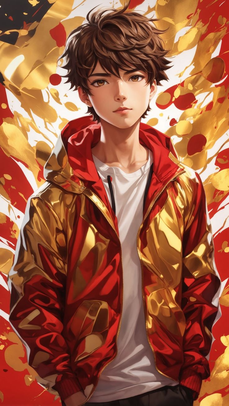 Anime Boy Red Jacket