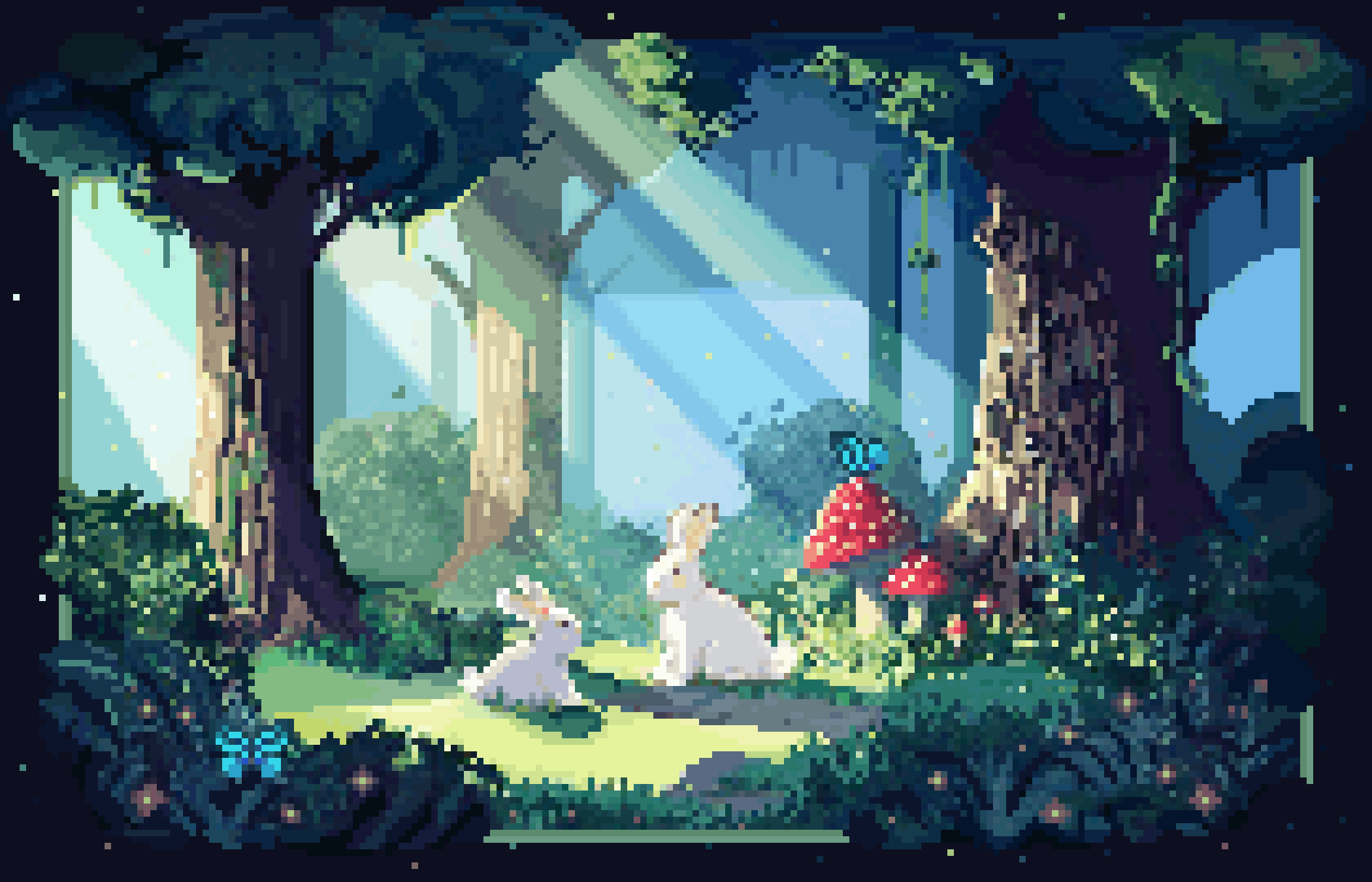 Animated Forest Family Pc Pixel Art Wallpaper's Ko Fi Shop
