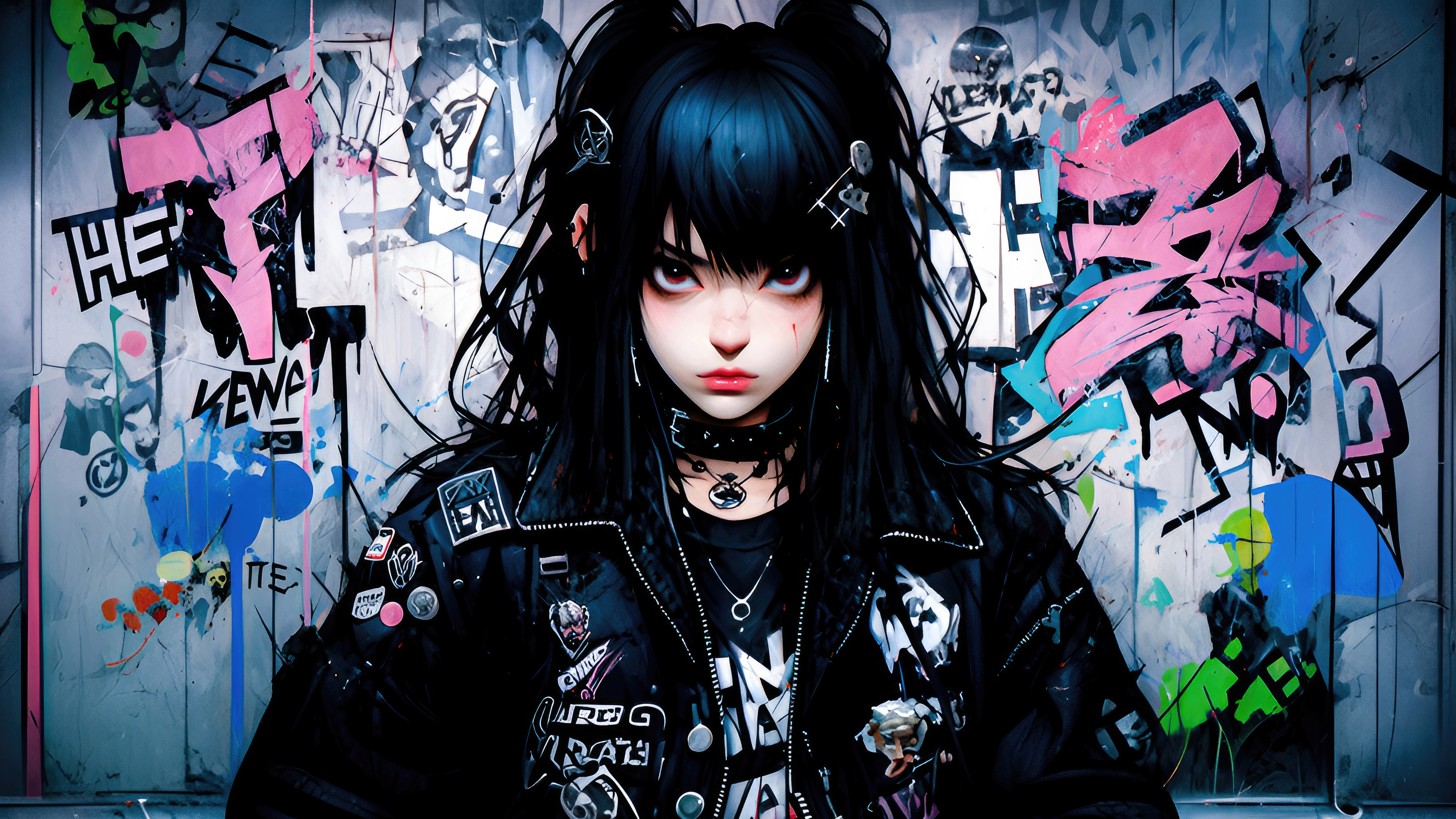 Anime Girl Jacket 4k Wallpaper, HD Anime