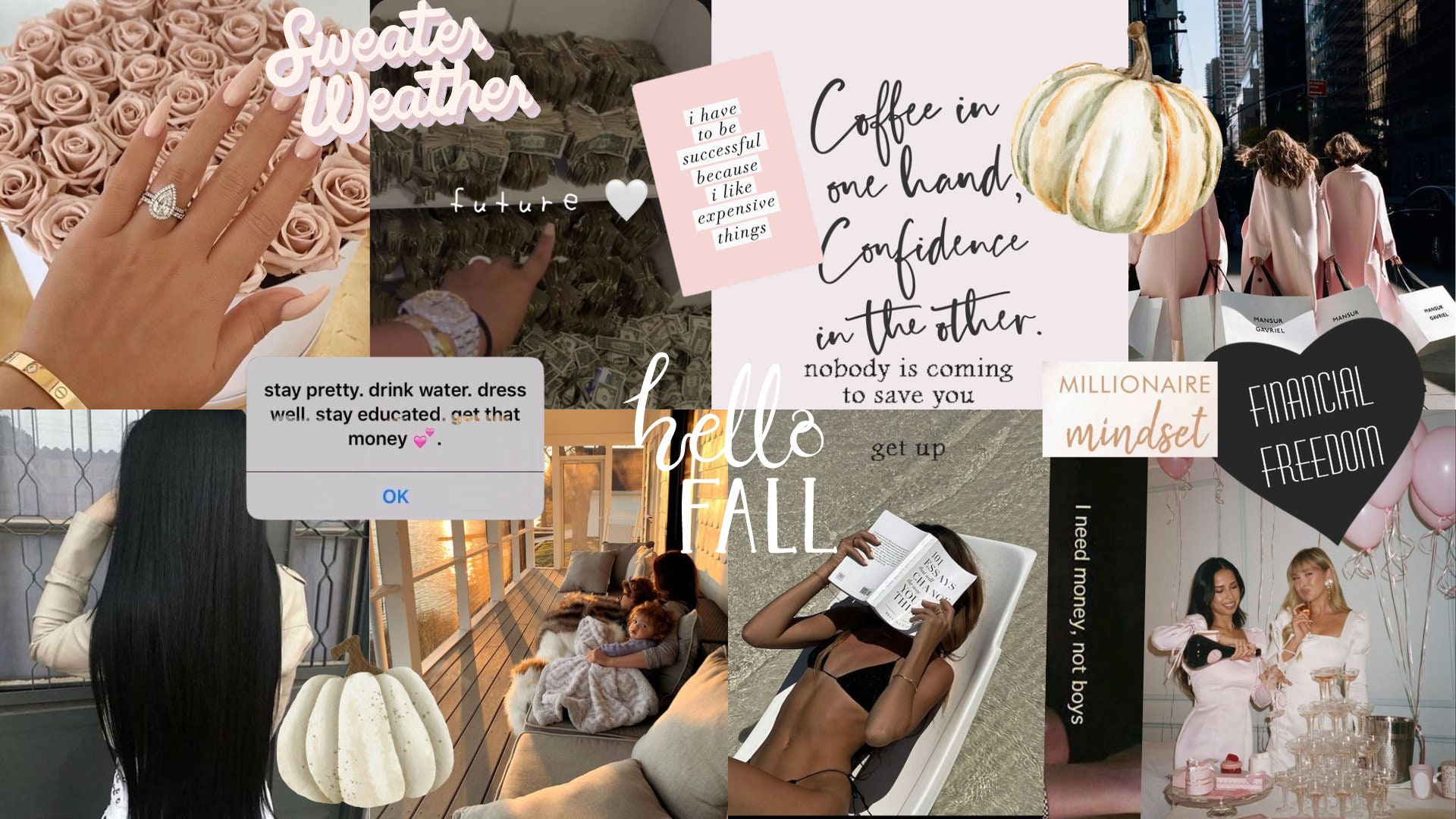 Fall Boss Babe Desktop Wallpaper Vision