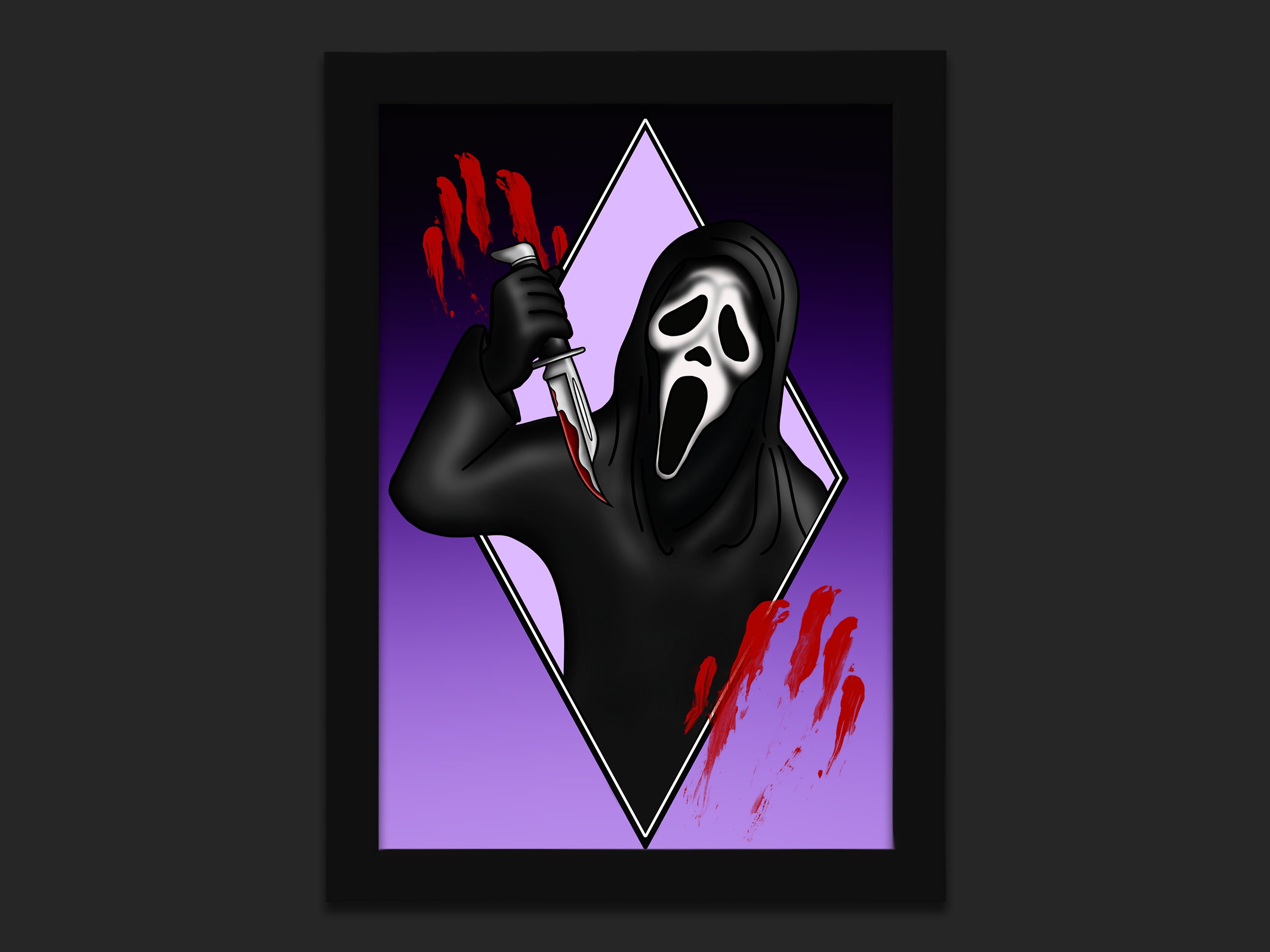 SCREAM MOVIE PRINT / Ghostface Wall Art