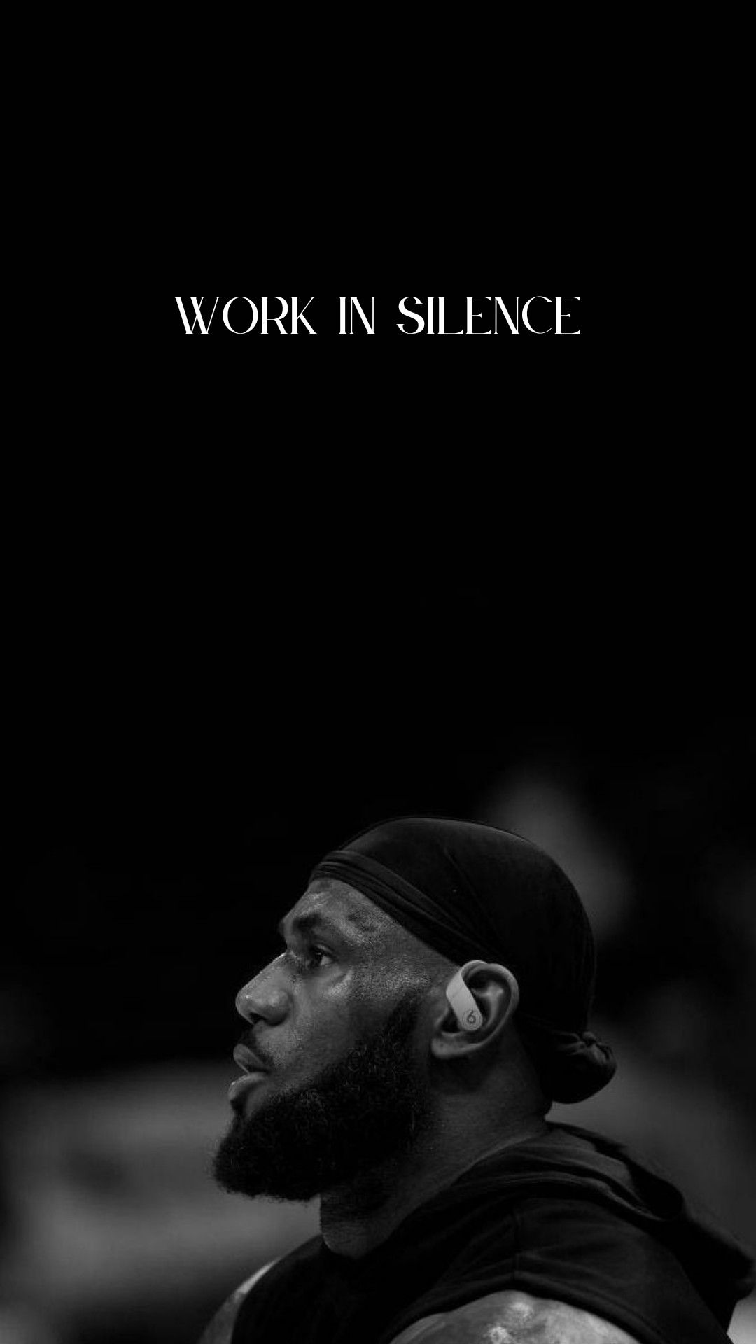 Wallpaper LeBron James Work In Silence