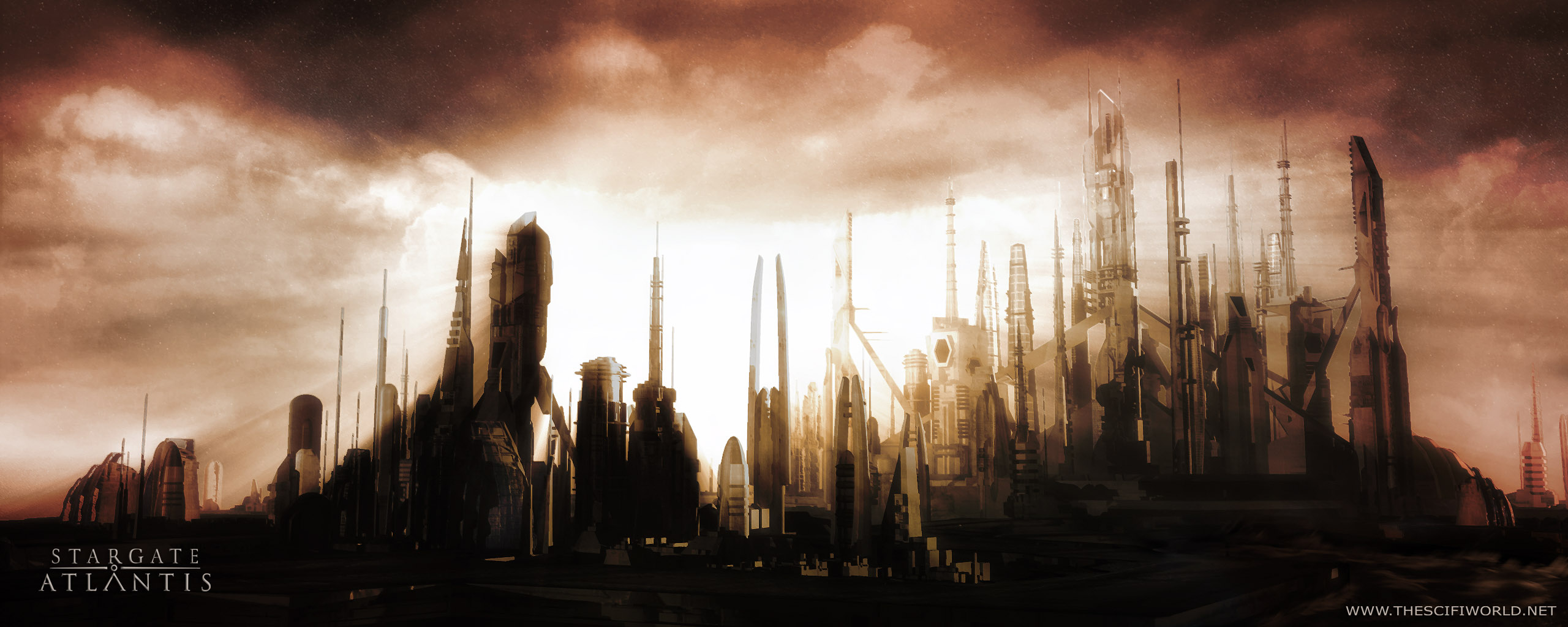 Enchanting Atlantis Sunset Fantasy