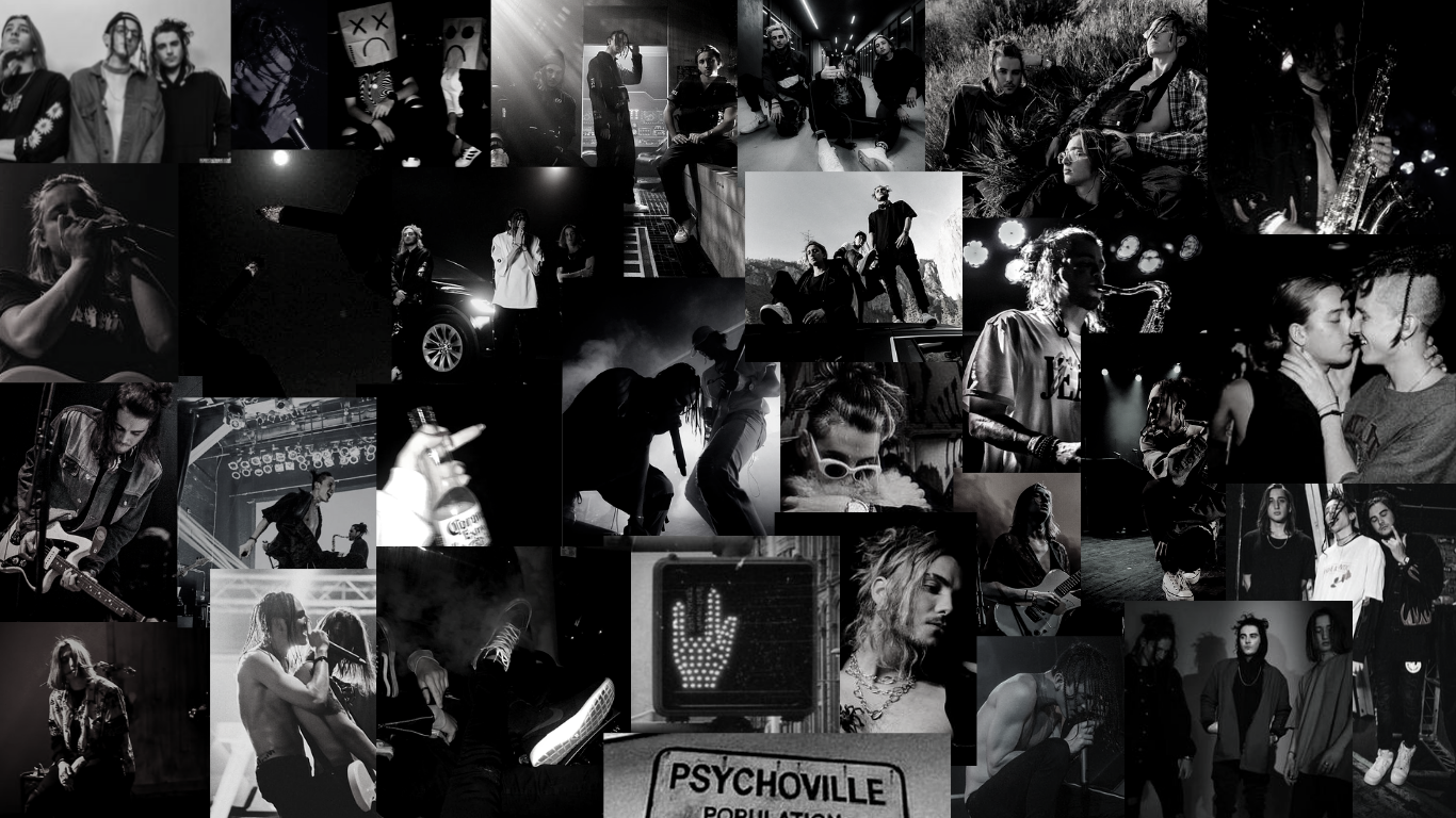 Laptop background Chase Atlantic Black