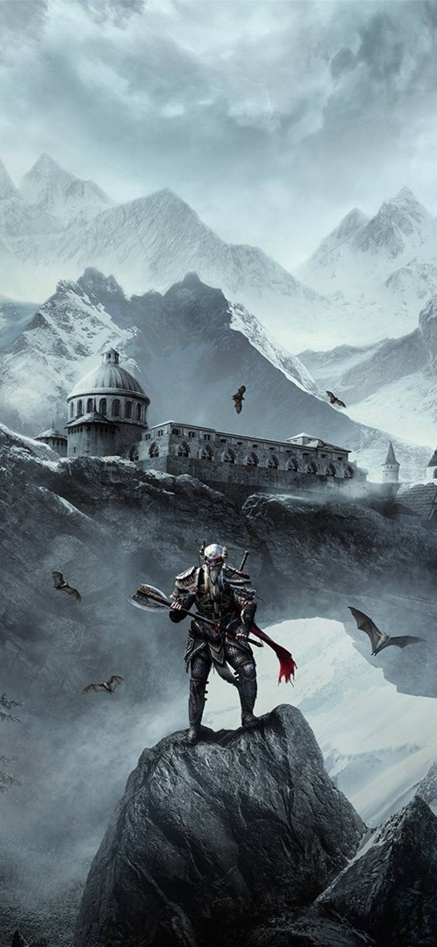 Download Skyrim 4K Warrior Wallpaper