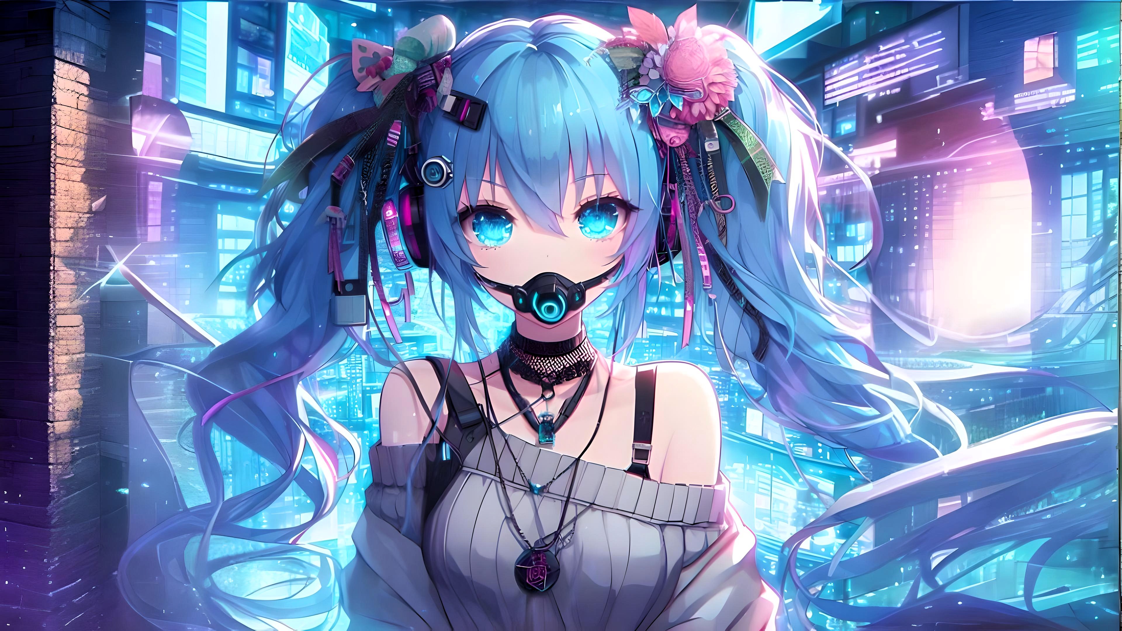 AI Art Cyberpunk Anime Girl Anime Girl